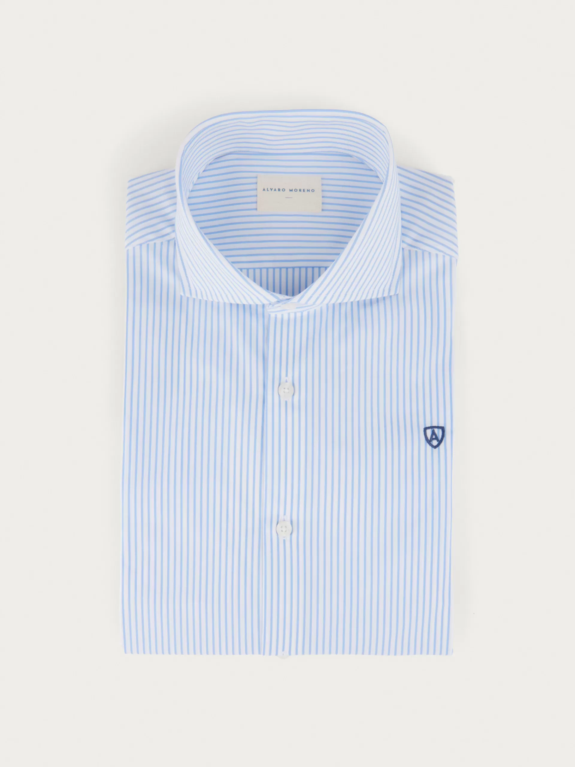 New Alvaro Moreno CAMISA COMFORT STRIPES Celeste