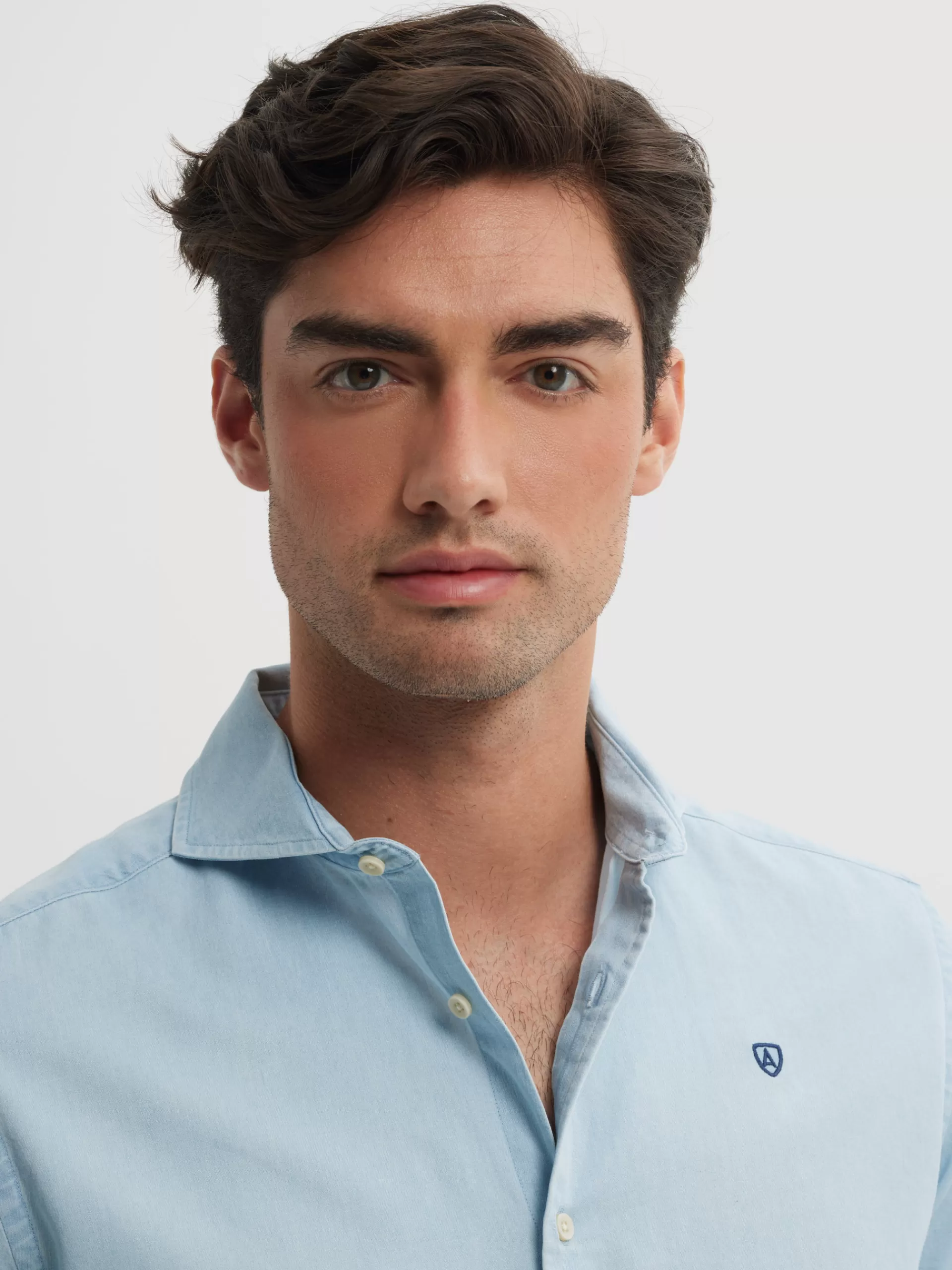 Fashion Alvaro Moreno CAMISA DENIM JACK Celeste