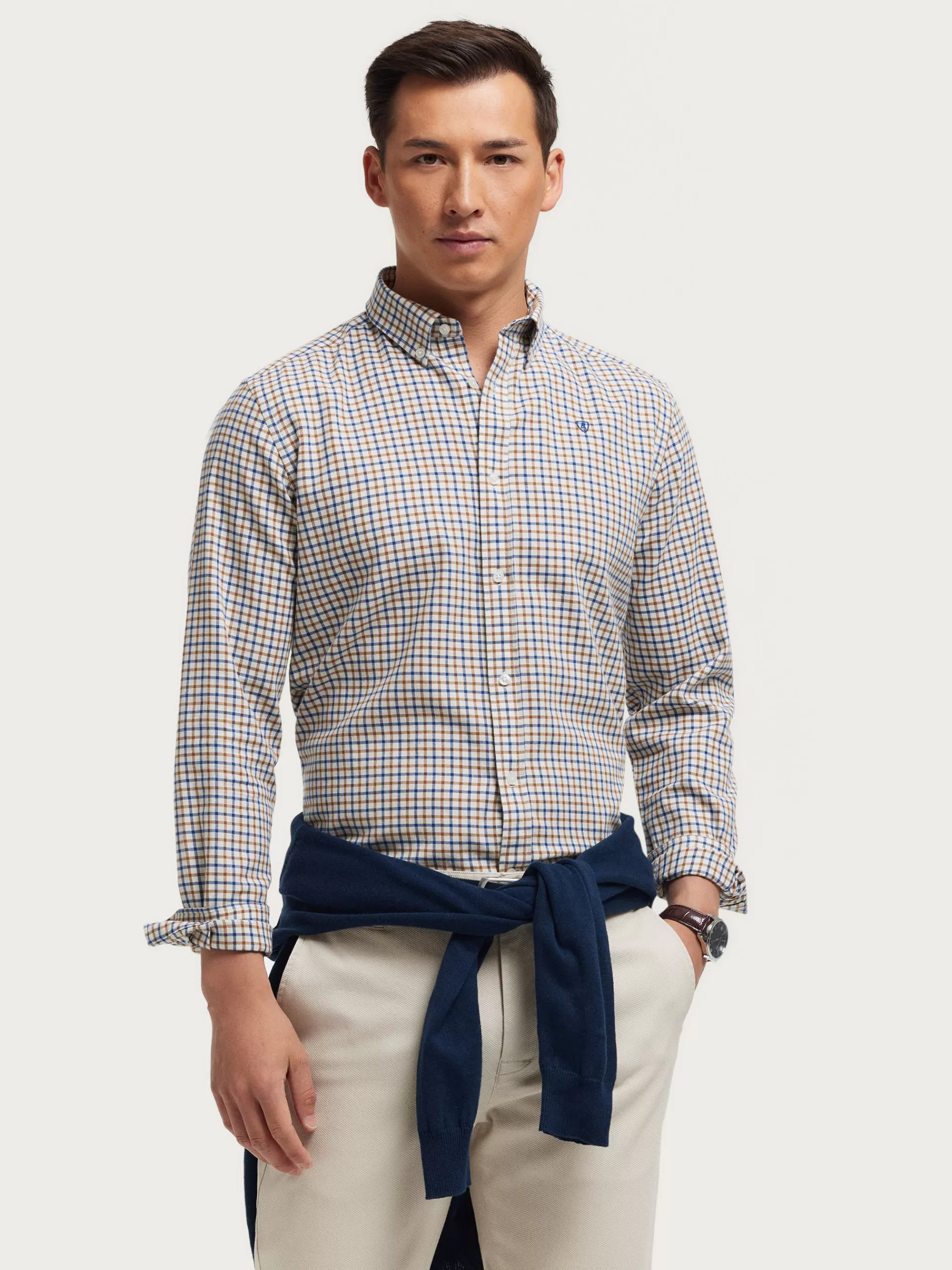 Clearance Alvaro Moreno CAMISA FLANNEL CHECKS Mostaza