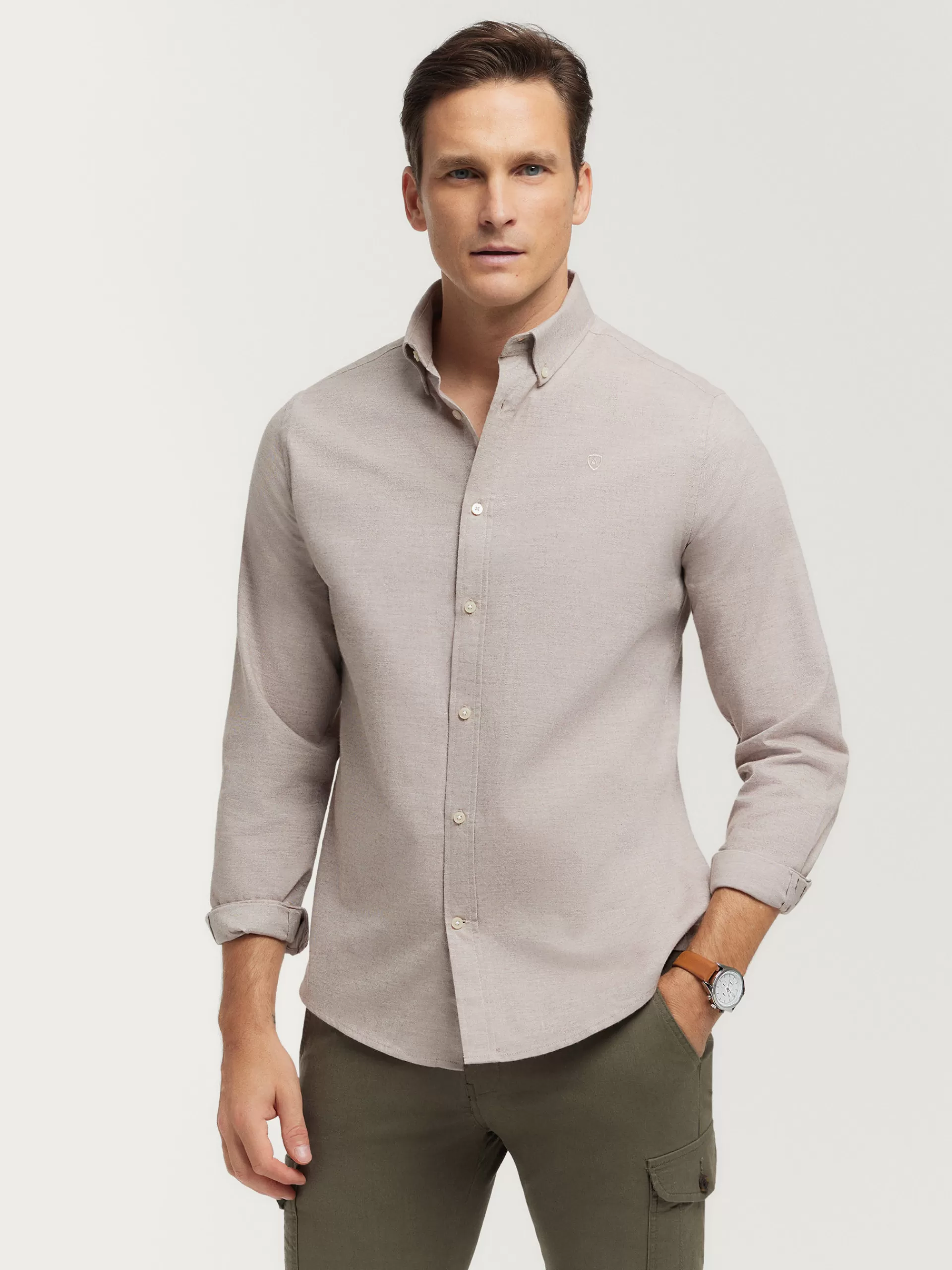 Flash Sale Alvaro Moreno CAMISA FLANNEL TWILL Beige