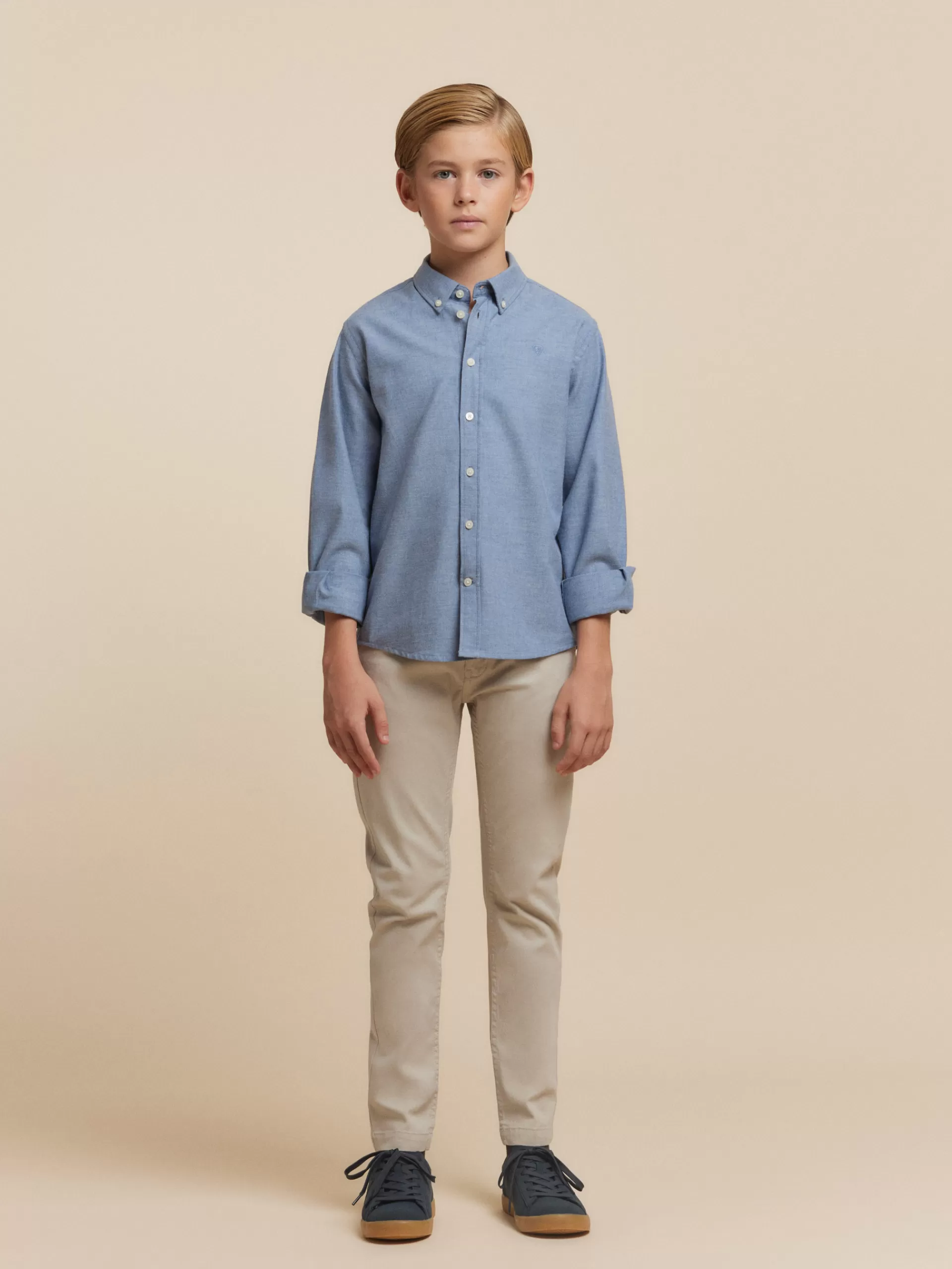 Flash Sale Alvaro Moreno CAMISA FLANNEL TWILL KIDS Azul