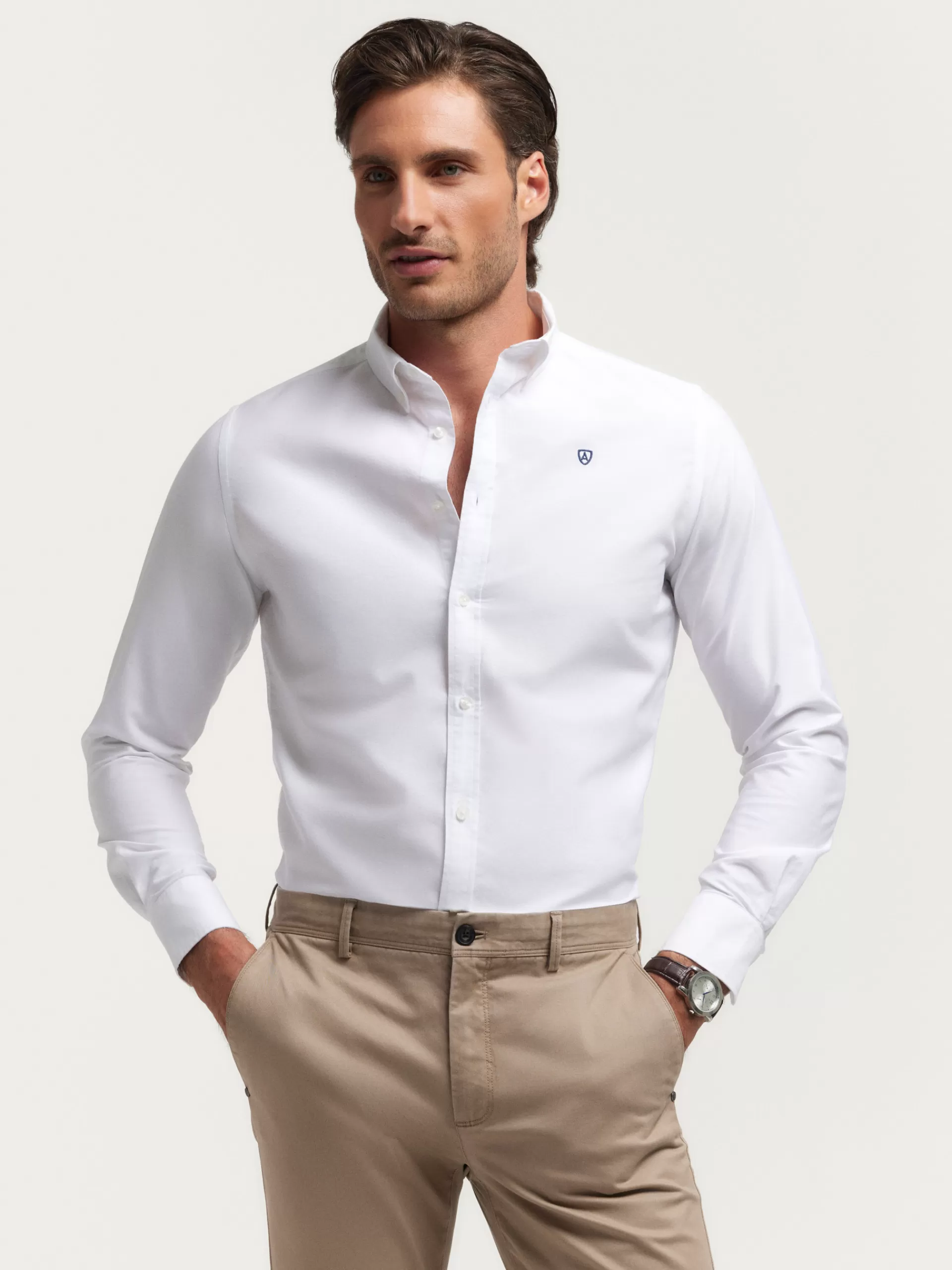 Outlet Alvaro Moreno CAMISA OXFORD BASIC Blanco