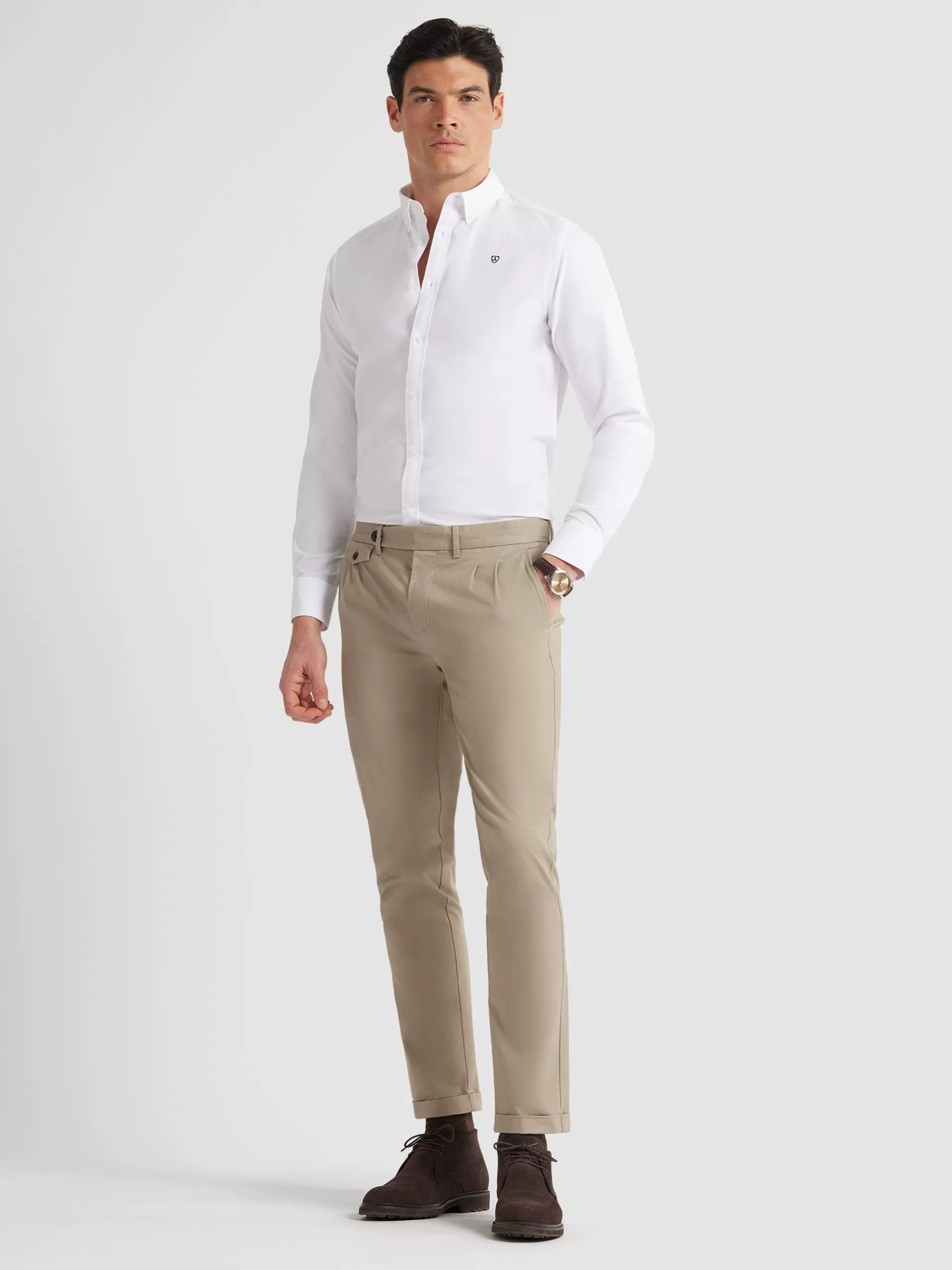 Outlet Alvaro Moreno CAMISA OXFORD BASIC Blanco