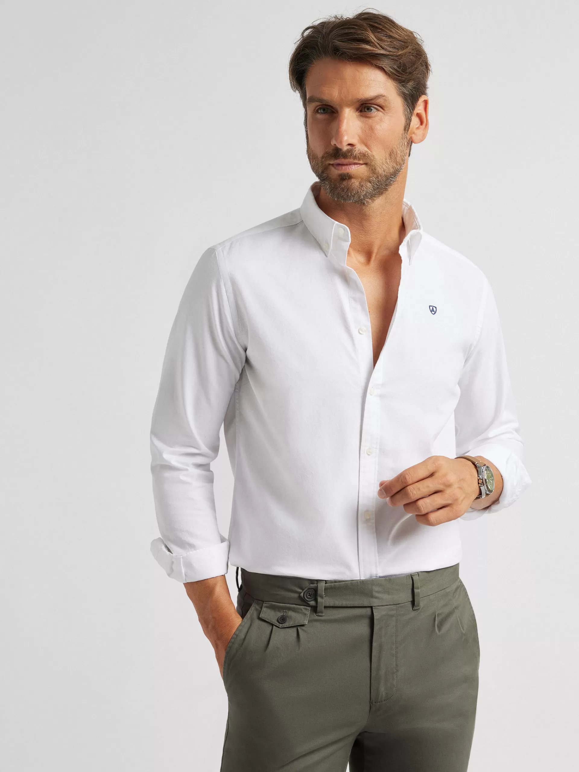 Best Alvaro Moreno CAMISA OXFORD BASIC Blanco