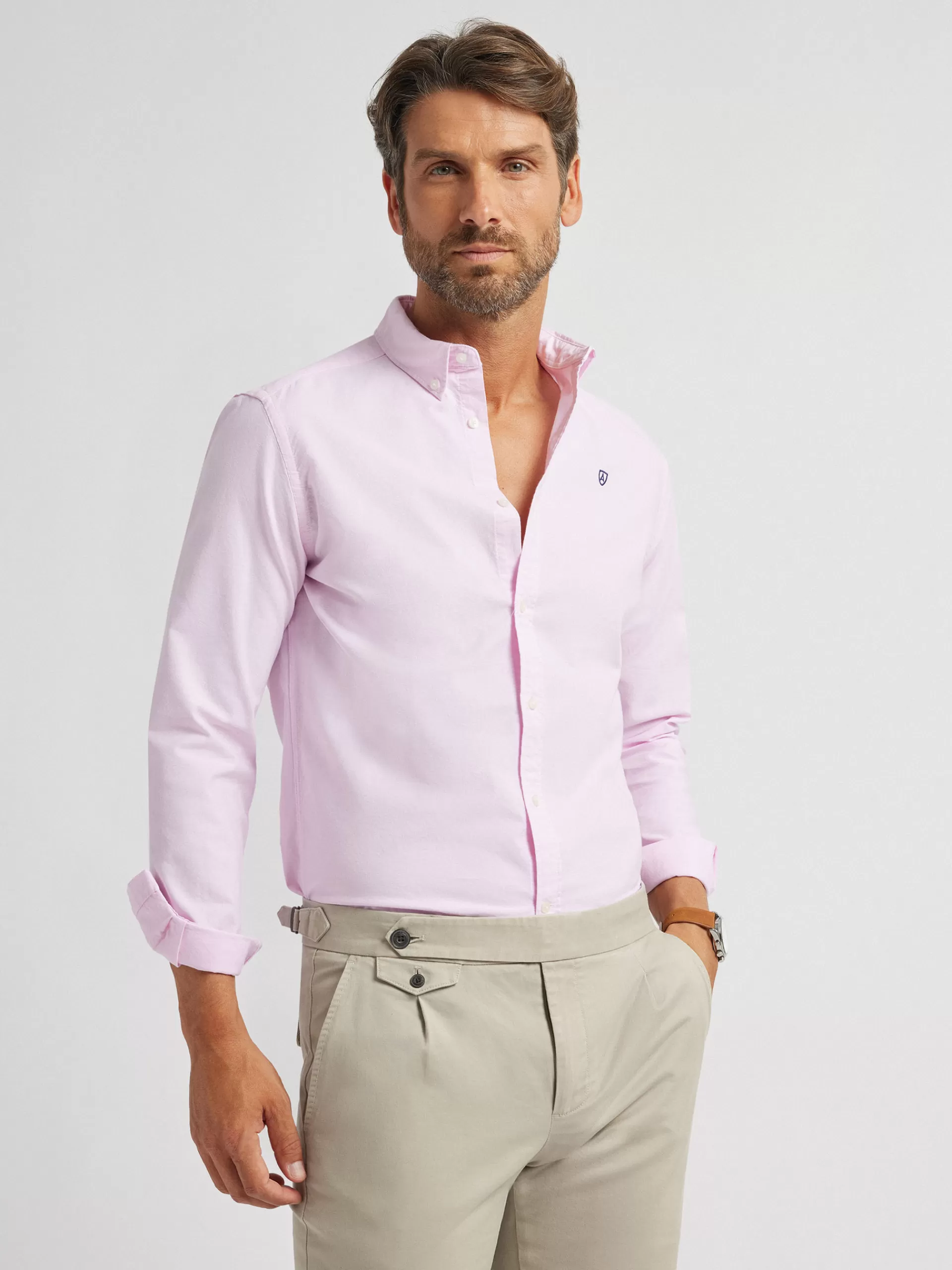 Cheap Alvaro Moreno CAMISA OXFORD BASIC Rosa