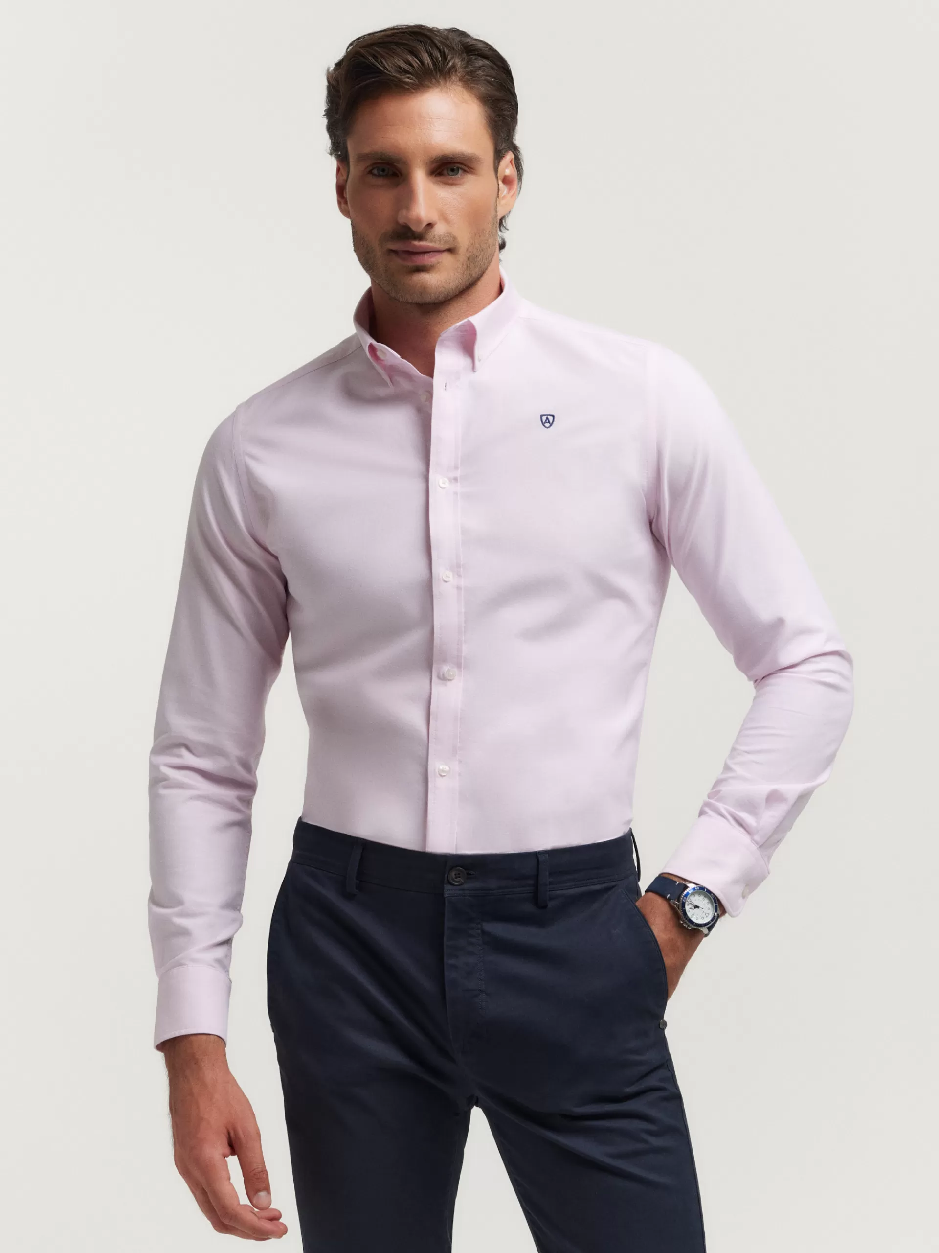 New Alvaro Moreno CAMISA OXFORD BASIC Rosa