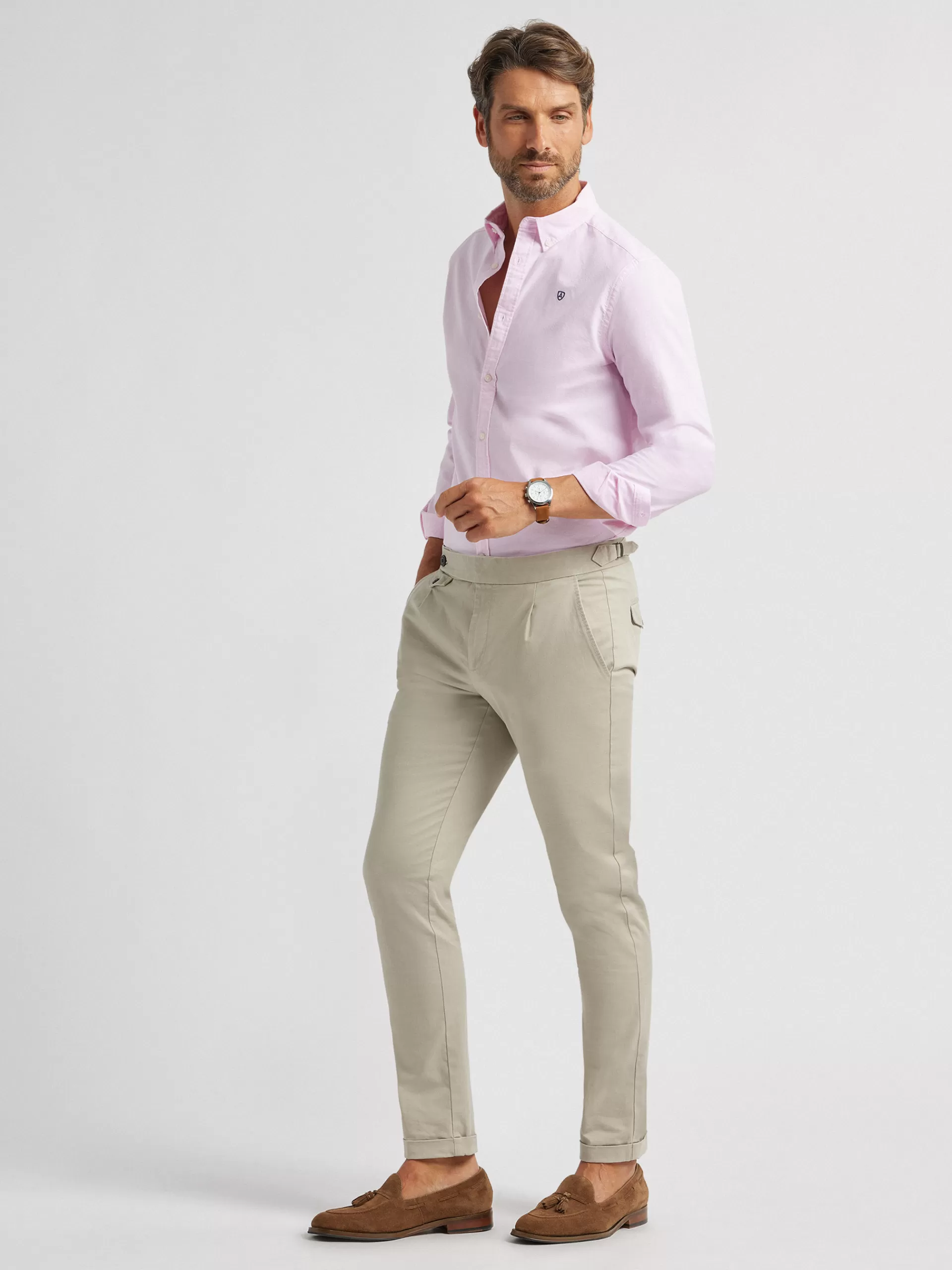 Cheap Alvaro Moreno CAMISA OXFORD BASIC Rosa