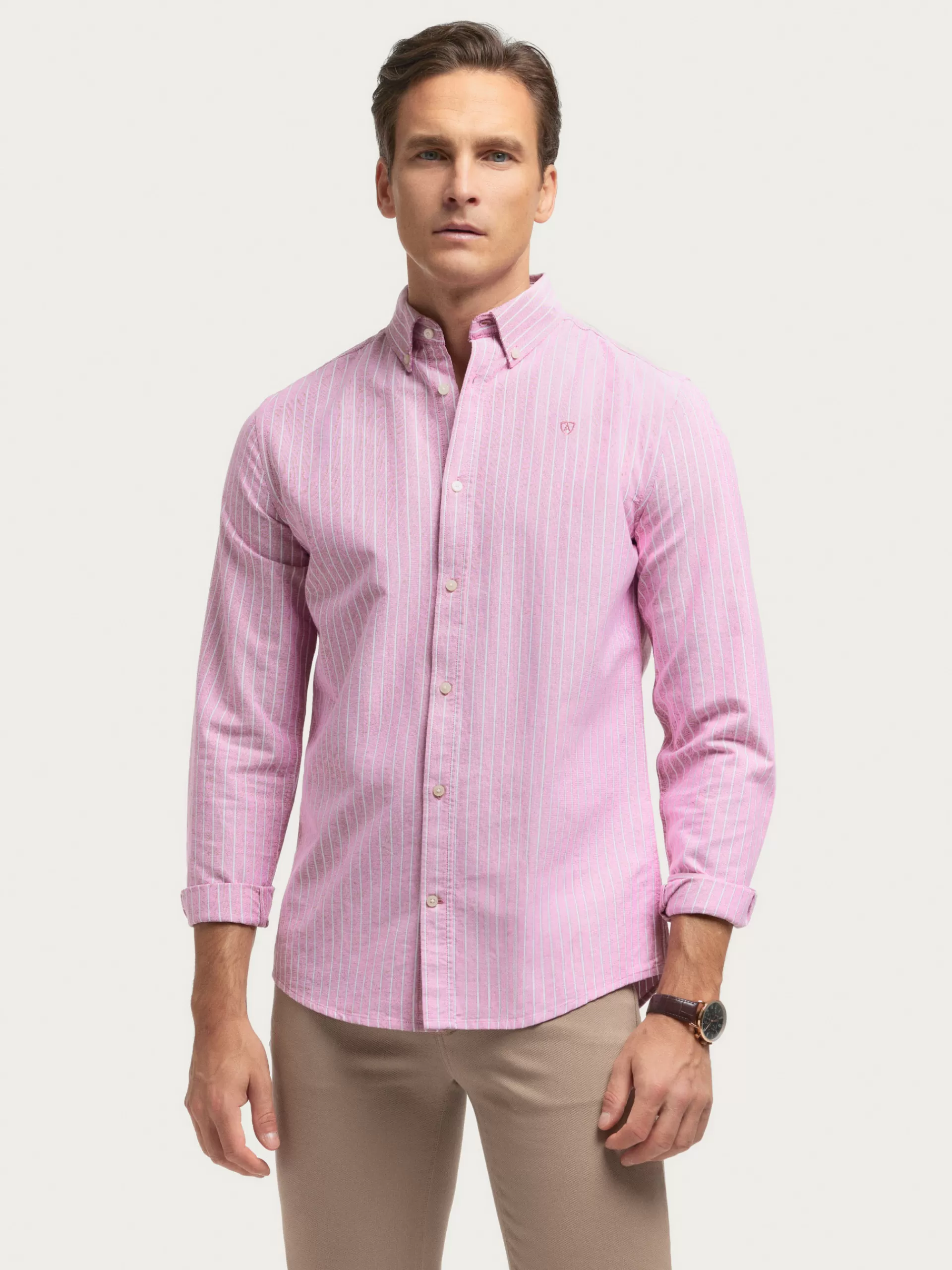 Outlet Alvaro Moreno CAMISA OXFORD CLUB Burdeos