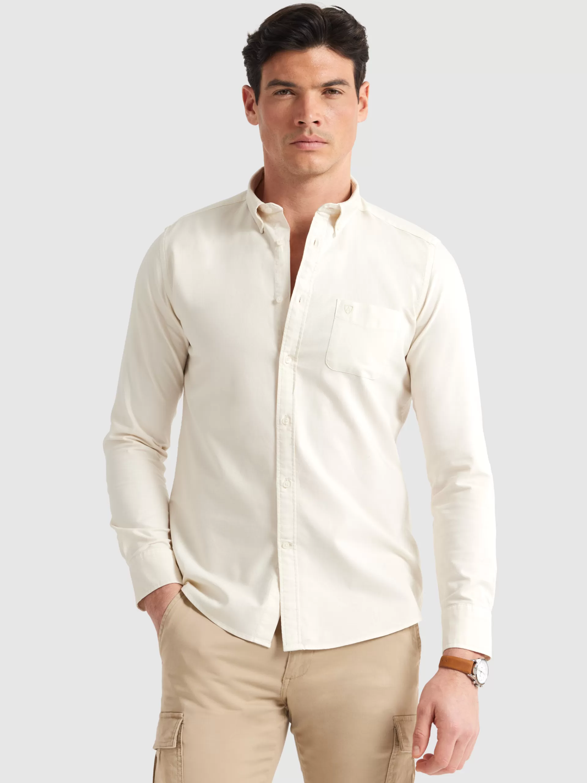 Best Sale Alvaro Moreno CAMISA OXFORD POCKET DYE Crudo