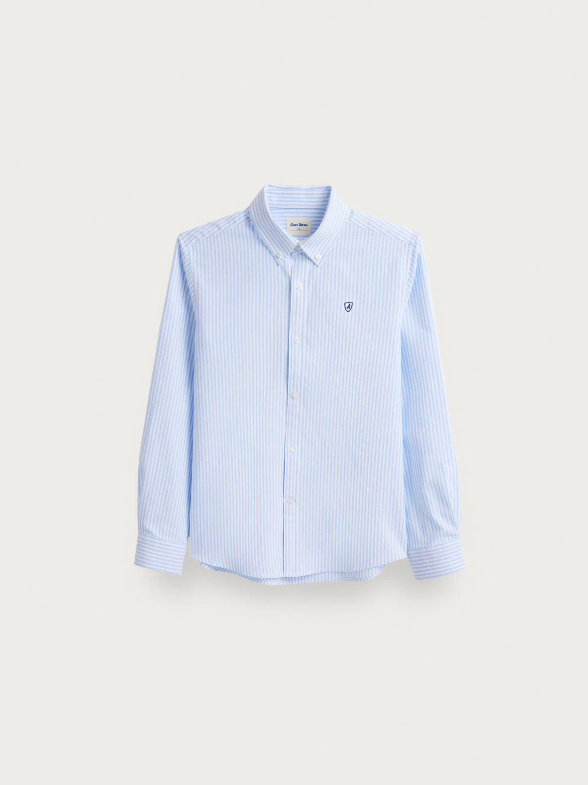 Best Sale Alvaro Moreno CAMISA OXFORD RAYAS KIDS Celeste