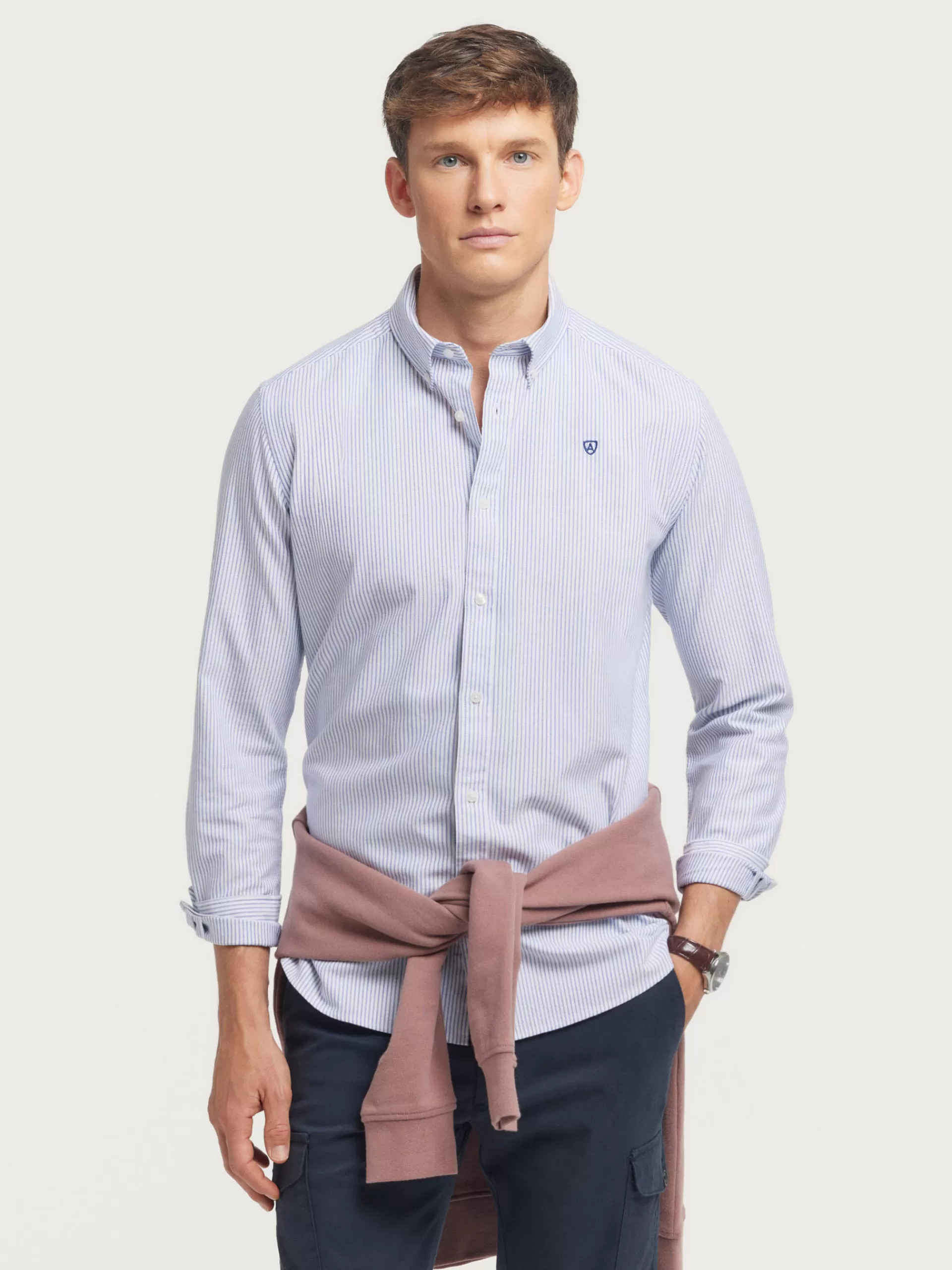 New Alvaro Moreno CAMISA OXFORD REGENT Azul