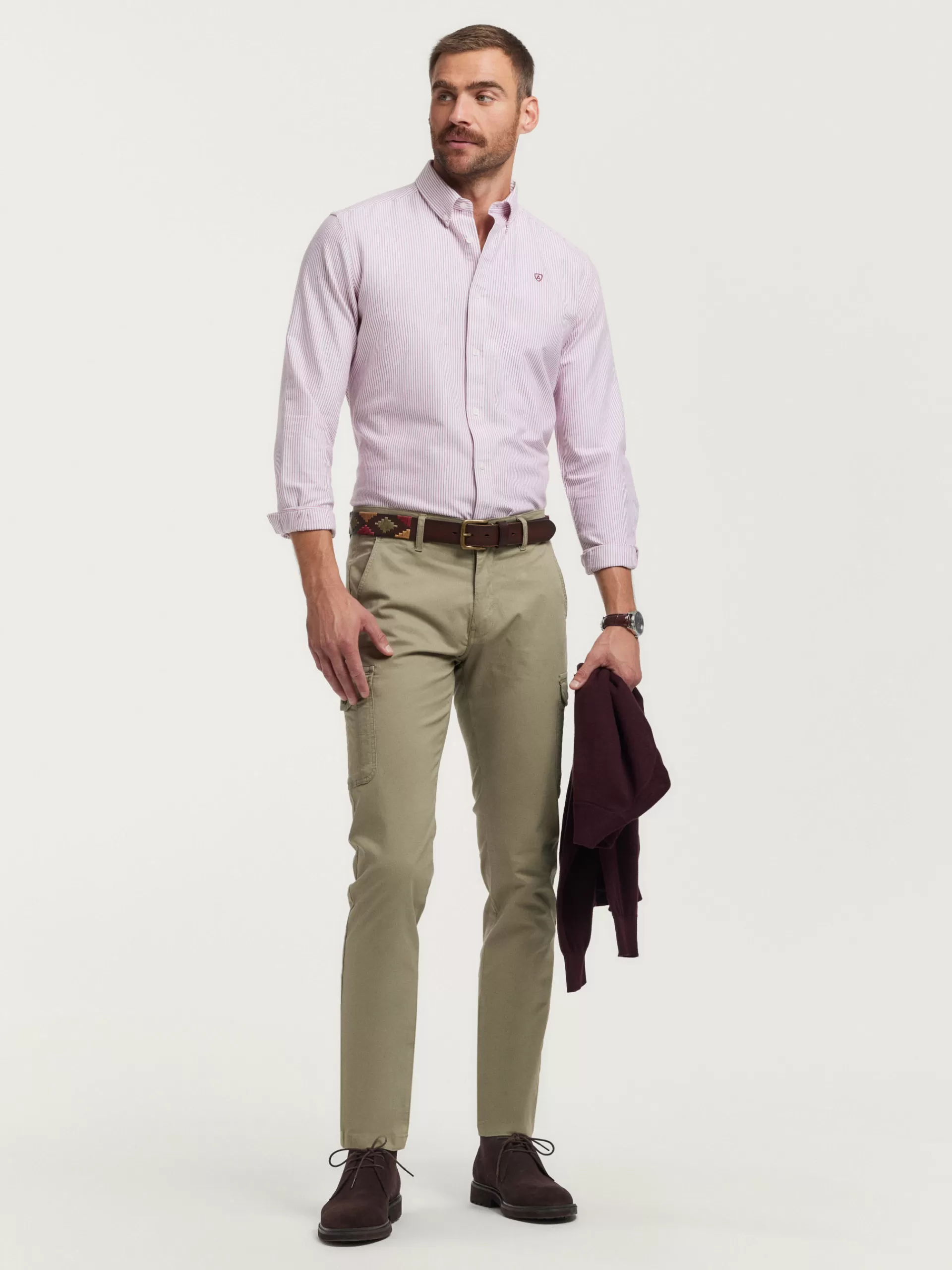 Best Sale Alvaro Moreno CAMISA OXFORD REGENT Burdeos