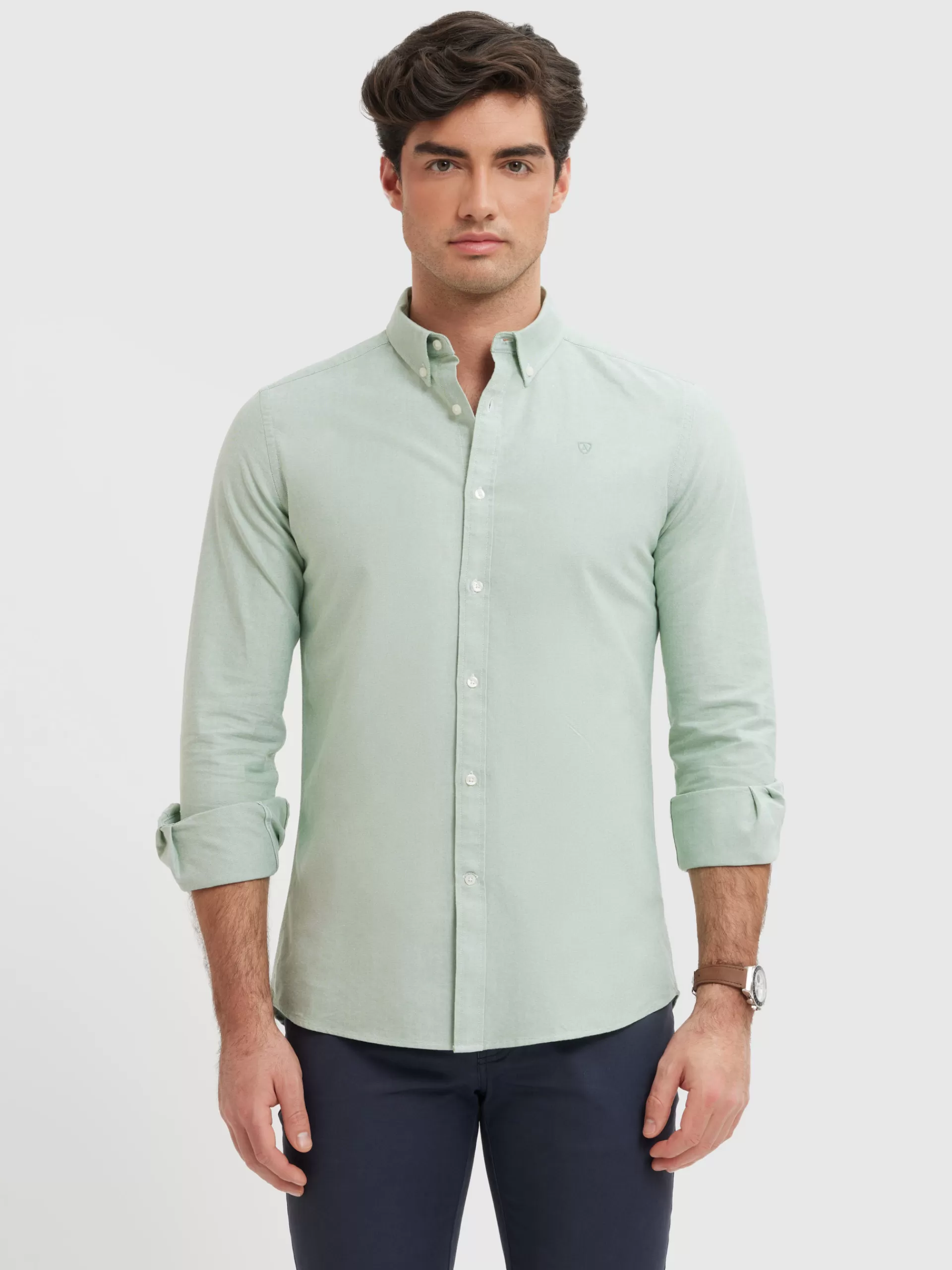 Online Alvaro Moreno CAMISA OXFORD SOLID Verde