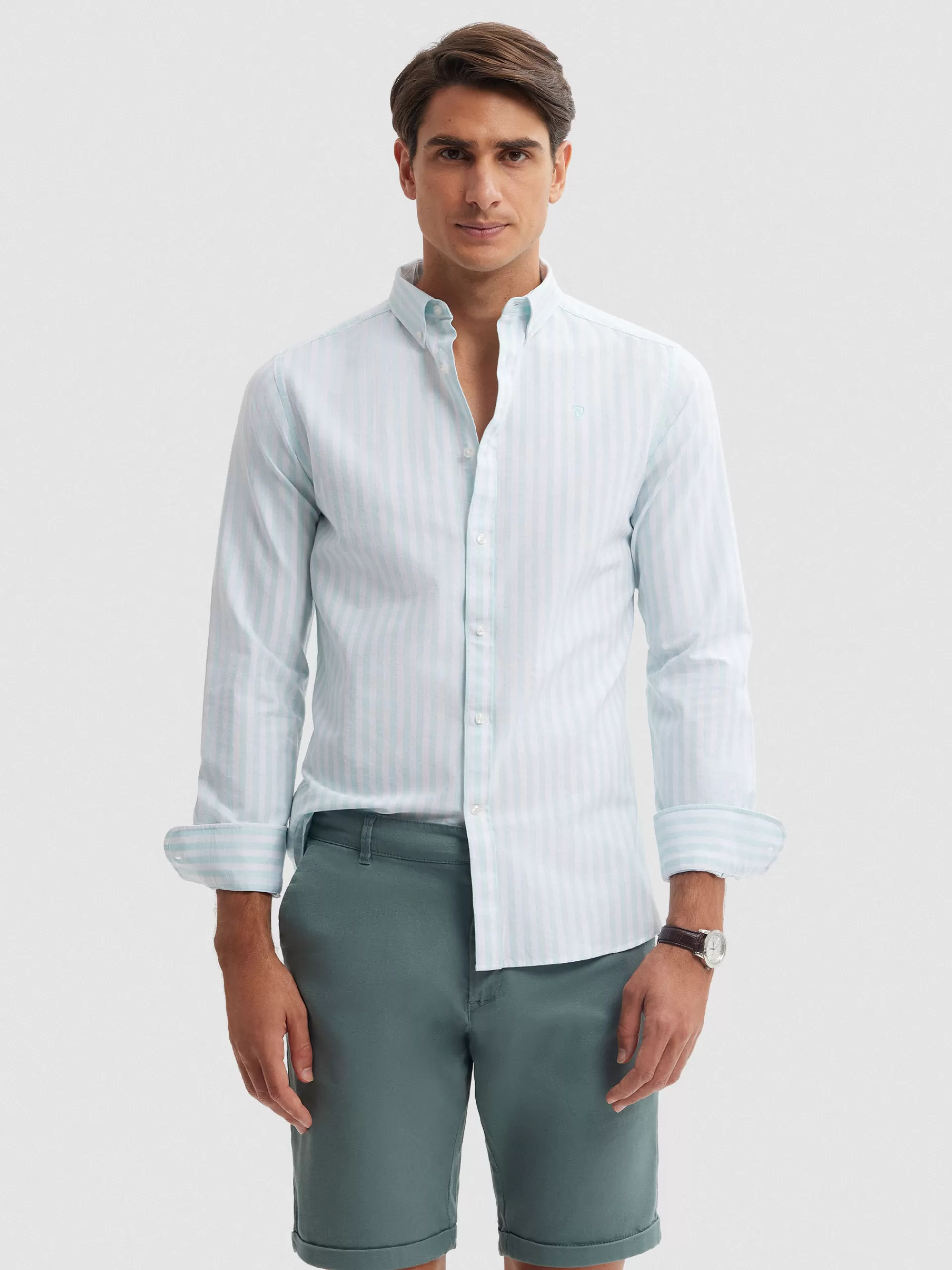 Best Sale Alvaro Moreno CAMISA OXFORD SUNSET Verde Agua