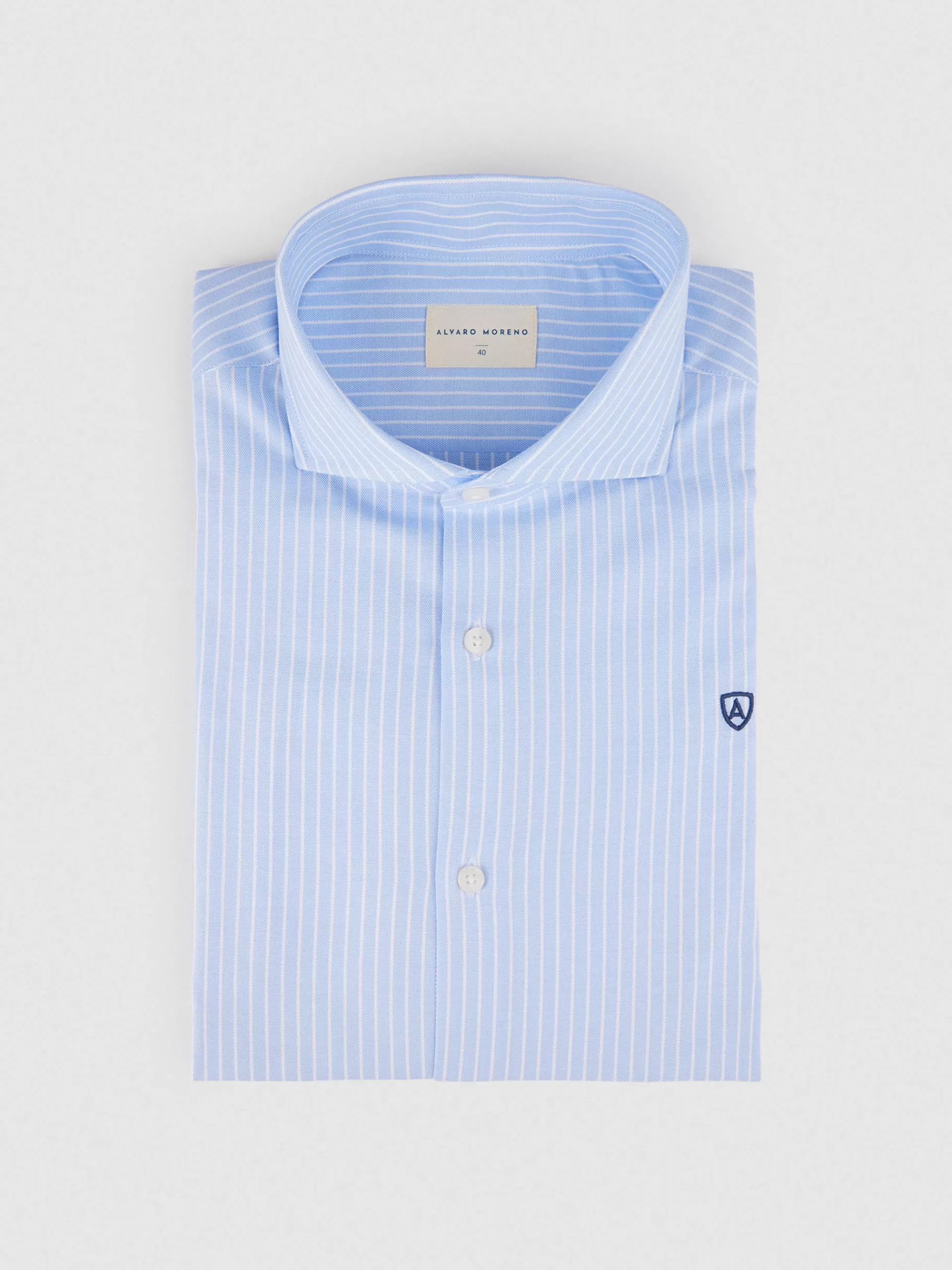 Clearance Alvaro Moreno CAMISA P. POINT DIPLO Celeste