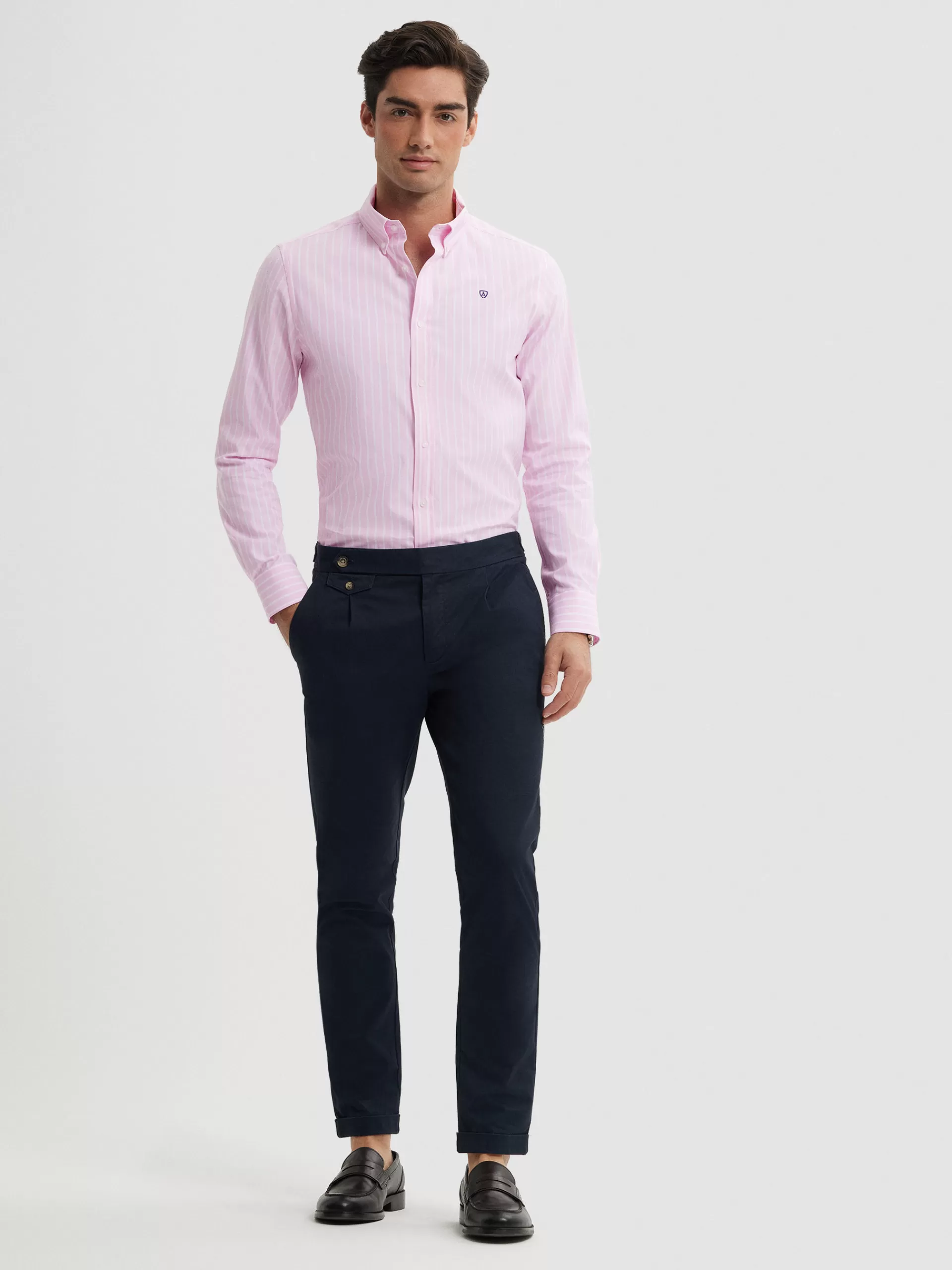 Shop Alvaro Moreno CAMISA RAYAS DUTTON Rosa