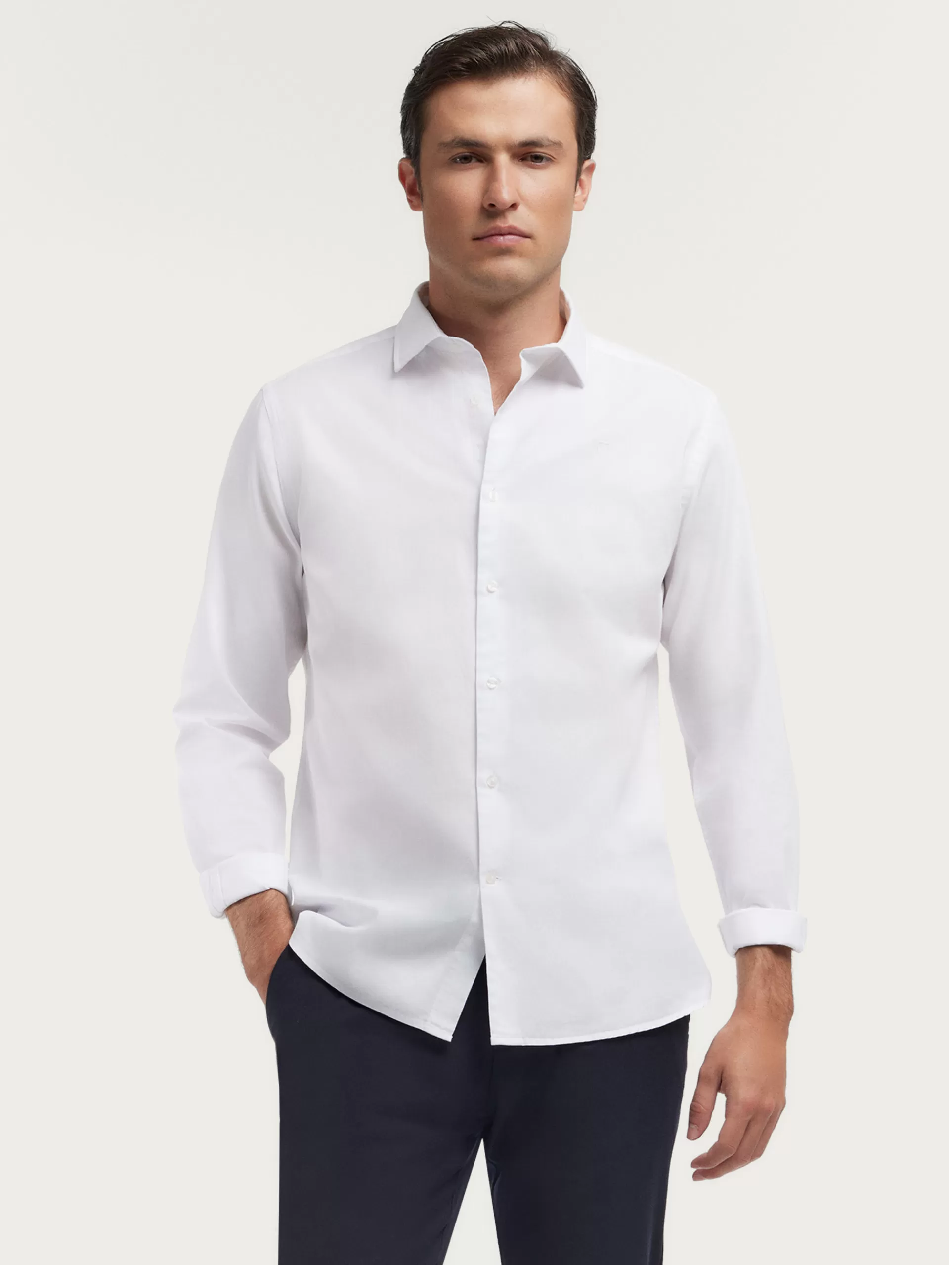 Store Alvaro Moreno CAMISA TWILL DYE Blanco