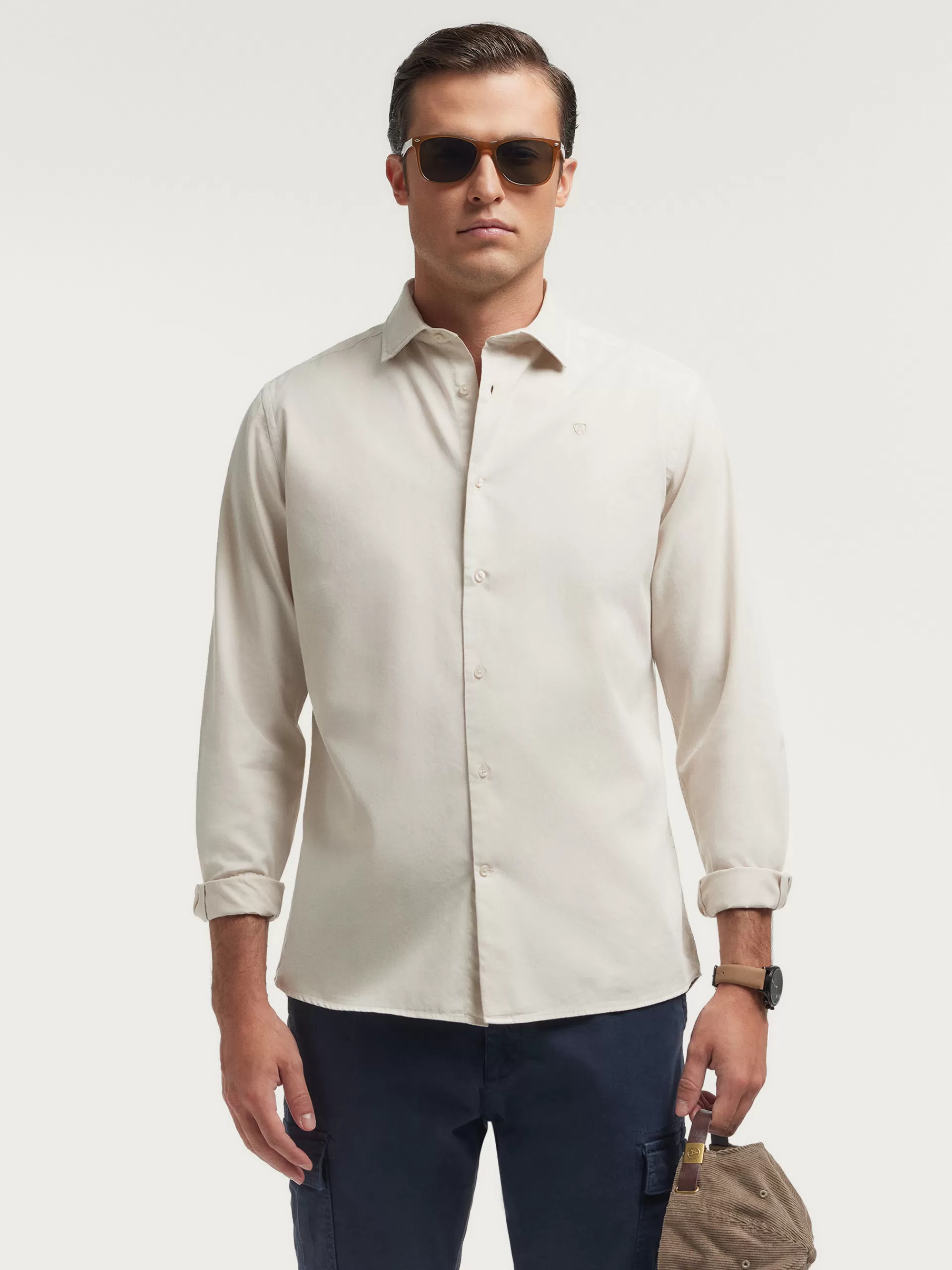 Store Alvaro Moreno CAMISA TWILL DYE Crudo