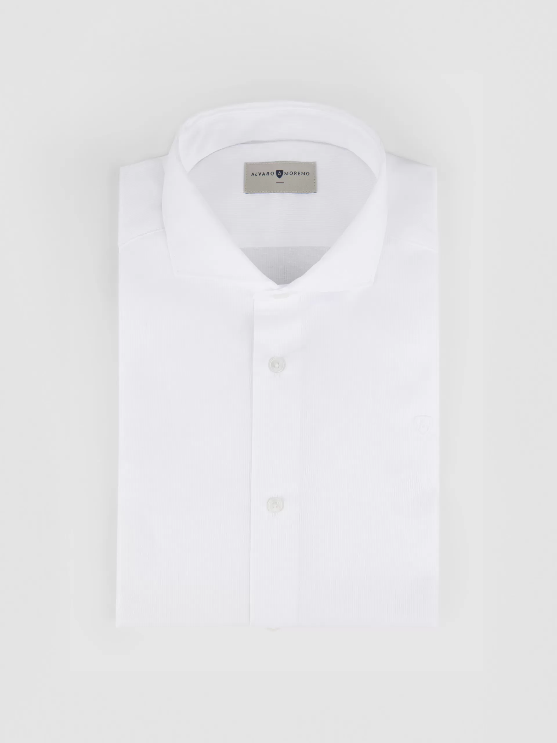 Clearance Alvaro Moreno CAMISA VESTIR DOBBY Blanco