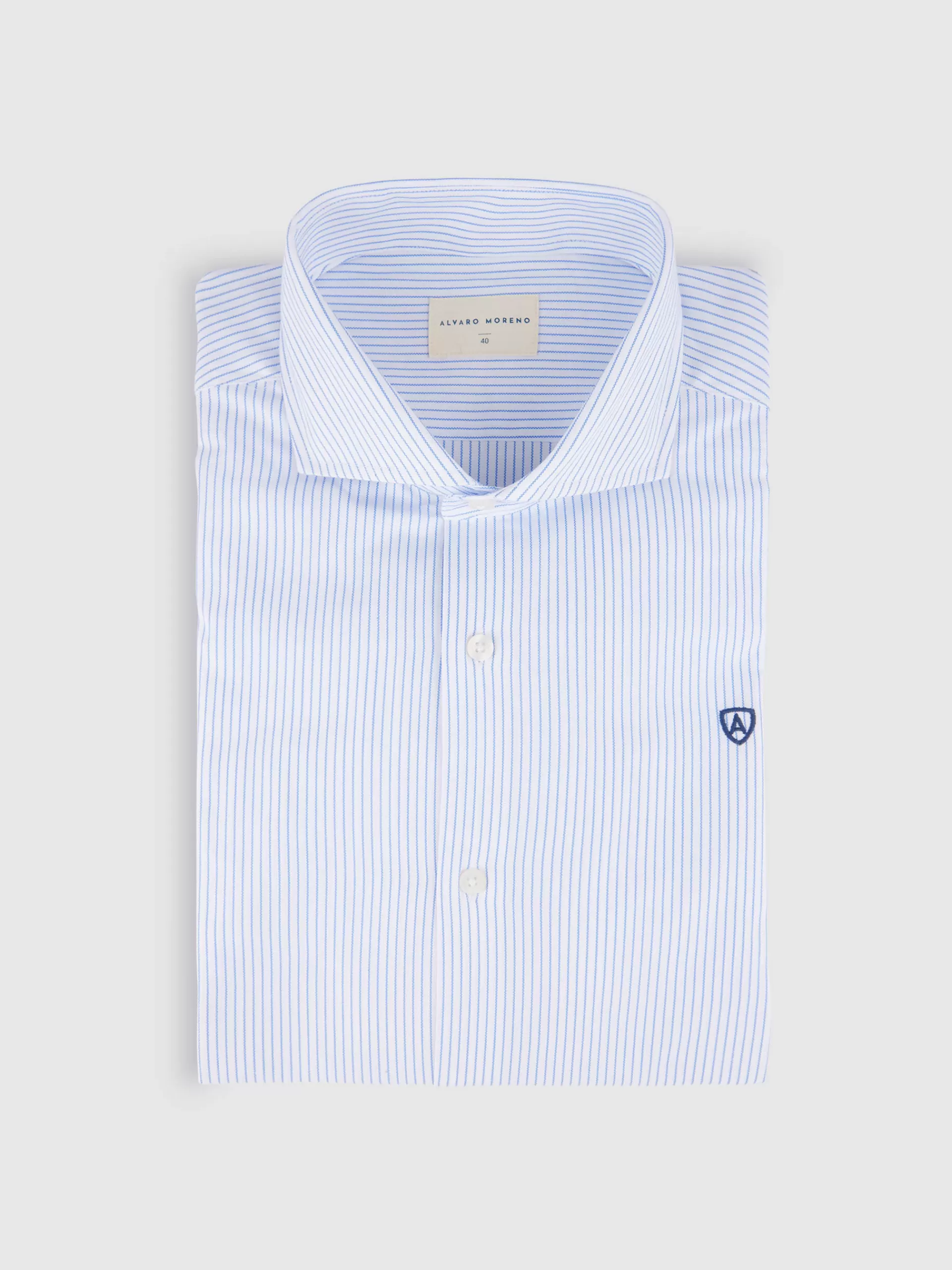 Clearance Alvaro Moreno CAMISA VESTIR P. POINT Celeste