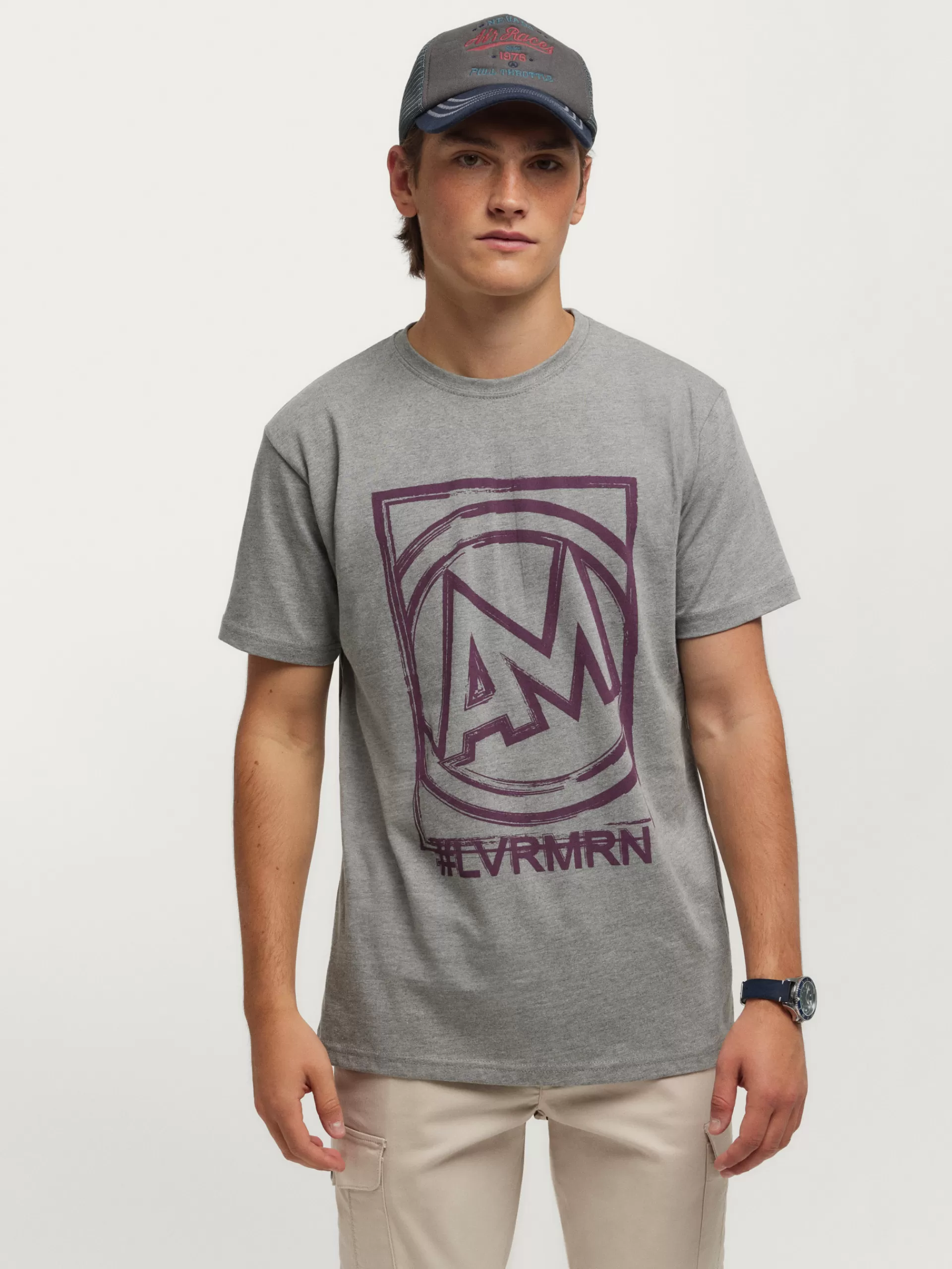 Best Alvaro Moreno CAMISETA LOGO Gris