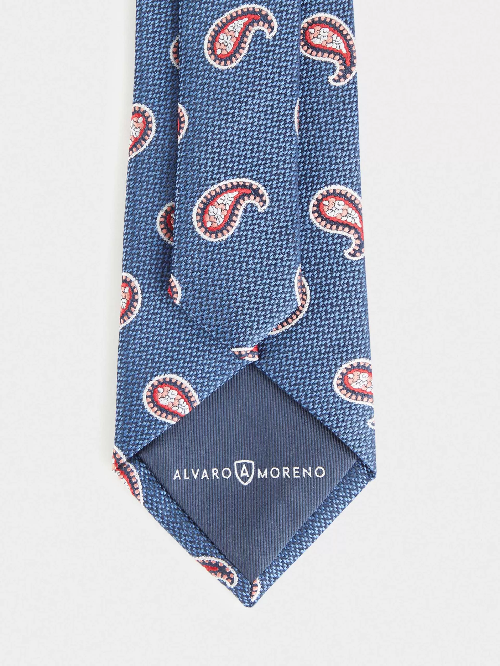 Discount Alvaro Moreno CORBATA JACQUARD MF Azul