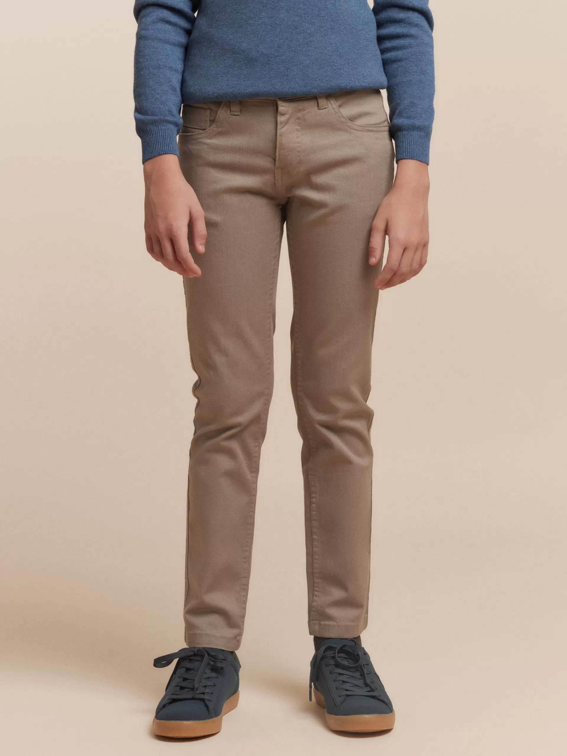 Discount Alvaro Moreno PANTALON 5 POCKETS KIDS Camel