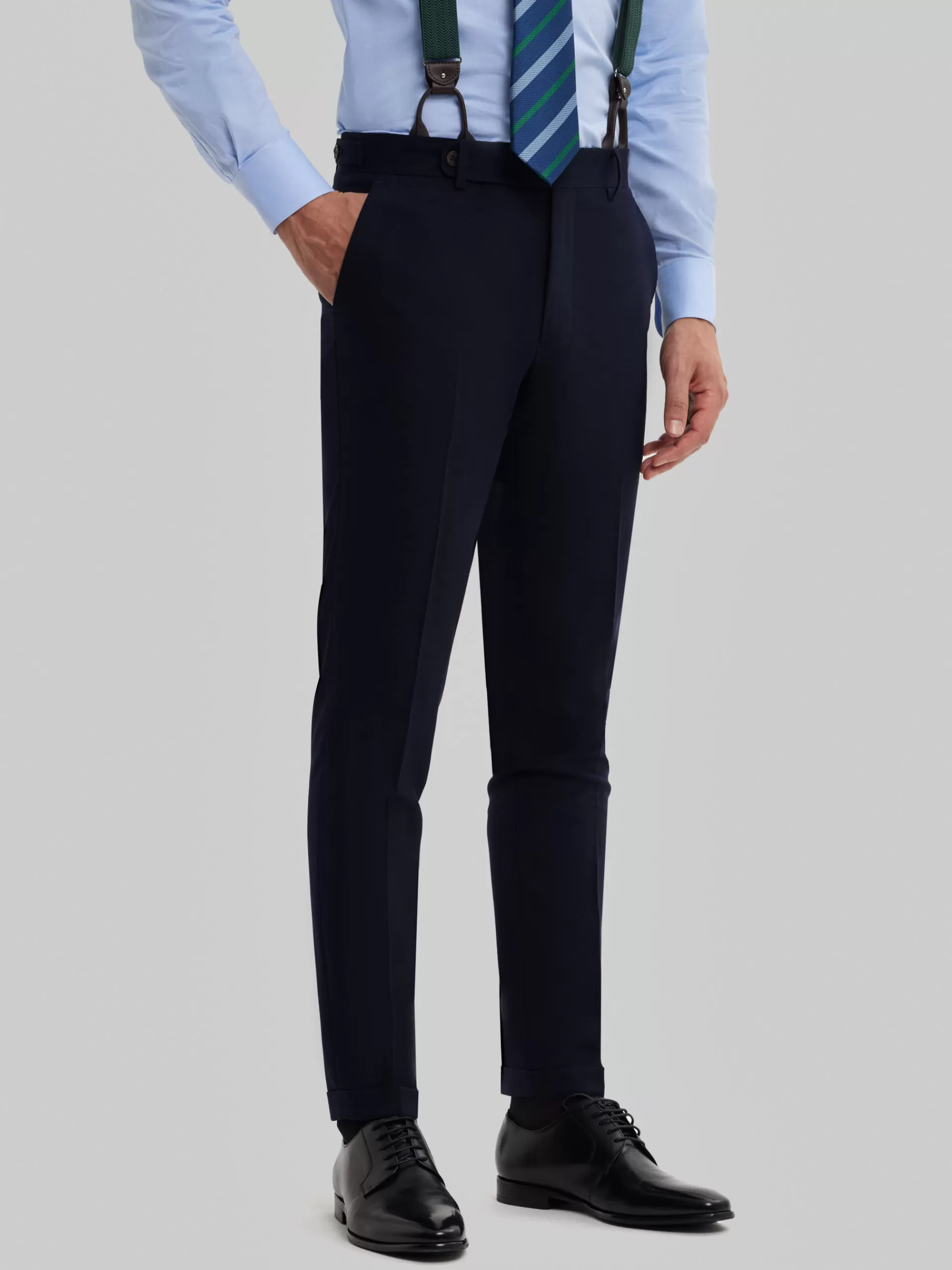 Hot Alvaro Moreno PANTALON CAPO PLAIN Azul Marino