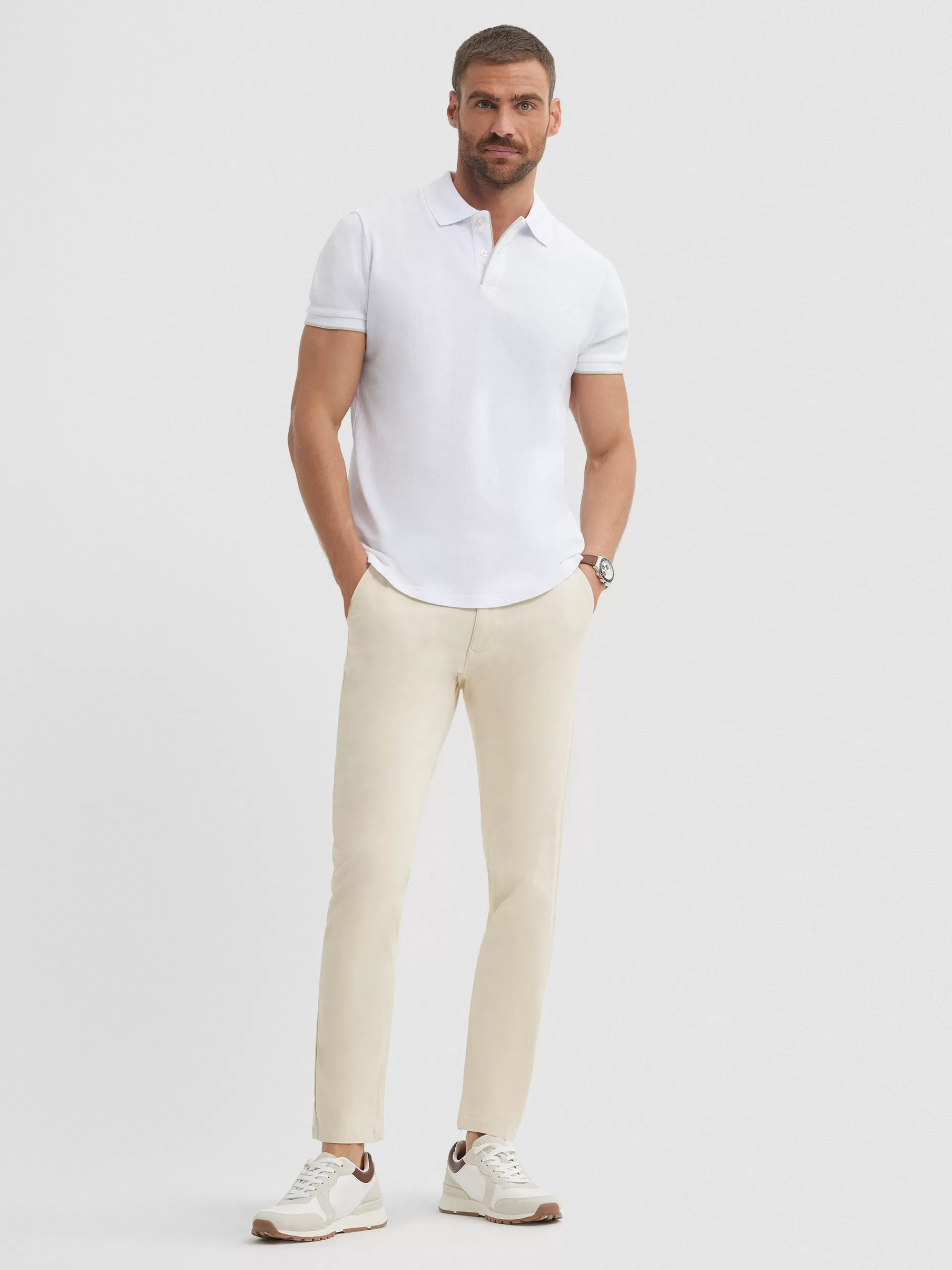 Cheap Alvaro Moreno PANTALON CHINO COMFORT Crudo