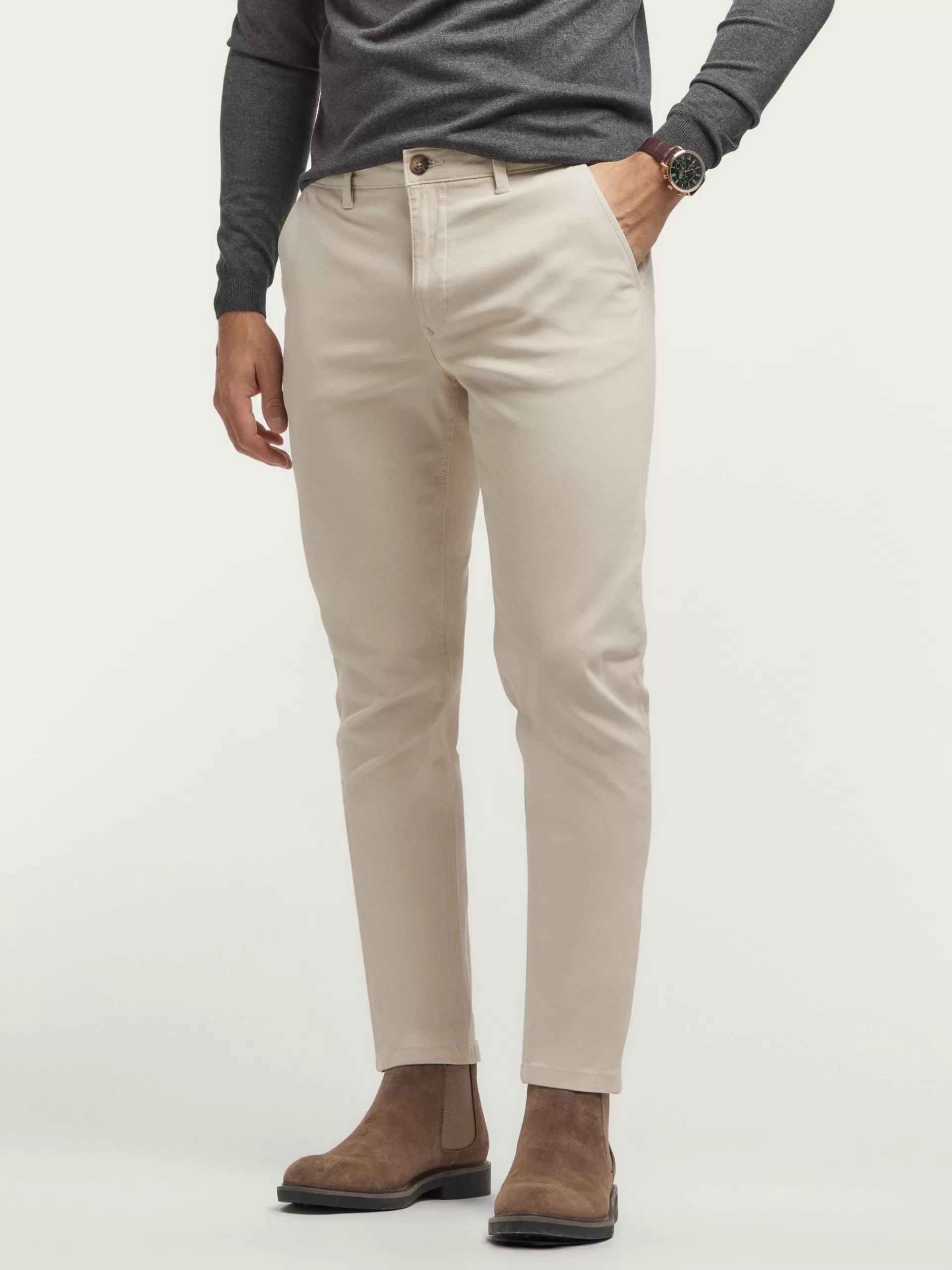 Clearance Alvaro Moreno PANTALON ELVIS Piedra