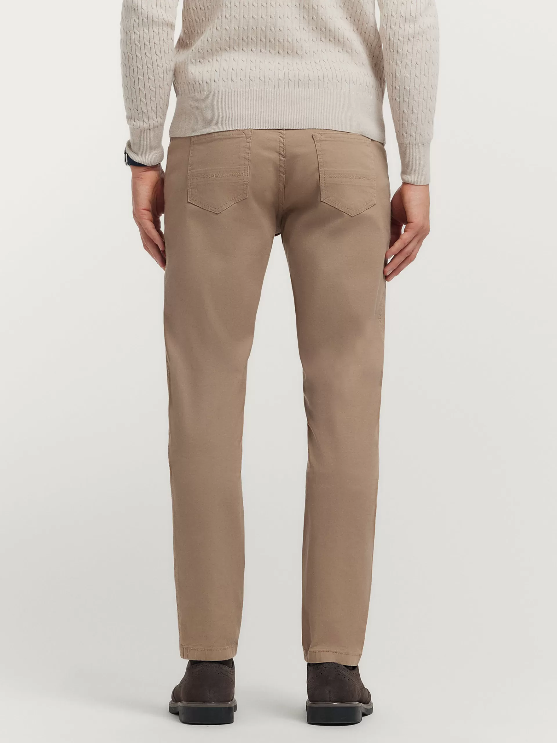 Shop Alvaro Moreno PANTALON MICRO 5PKT Camel