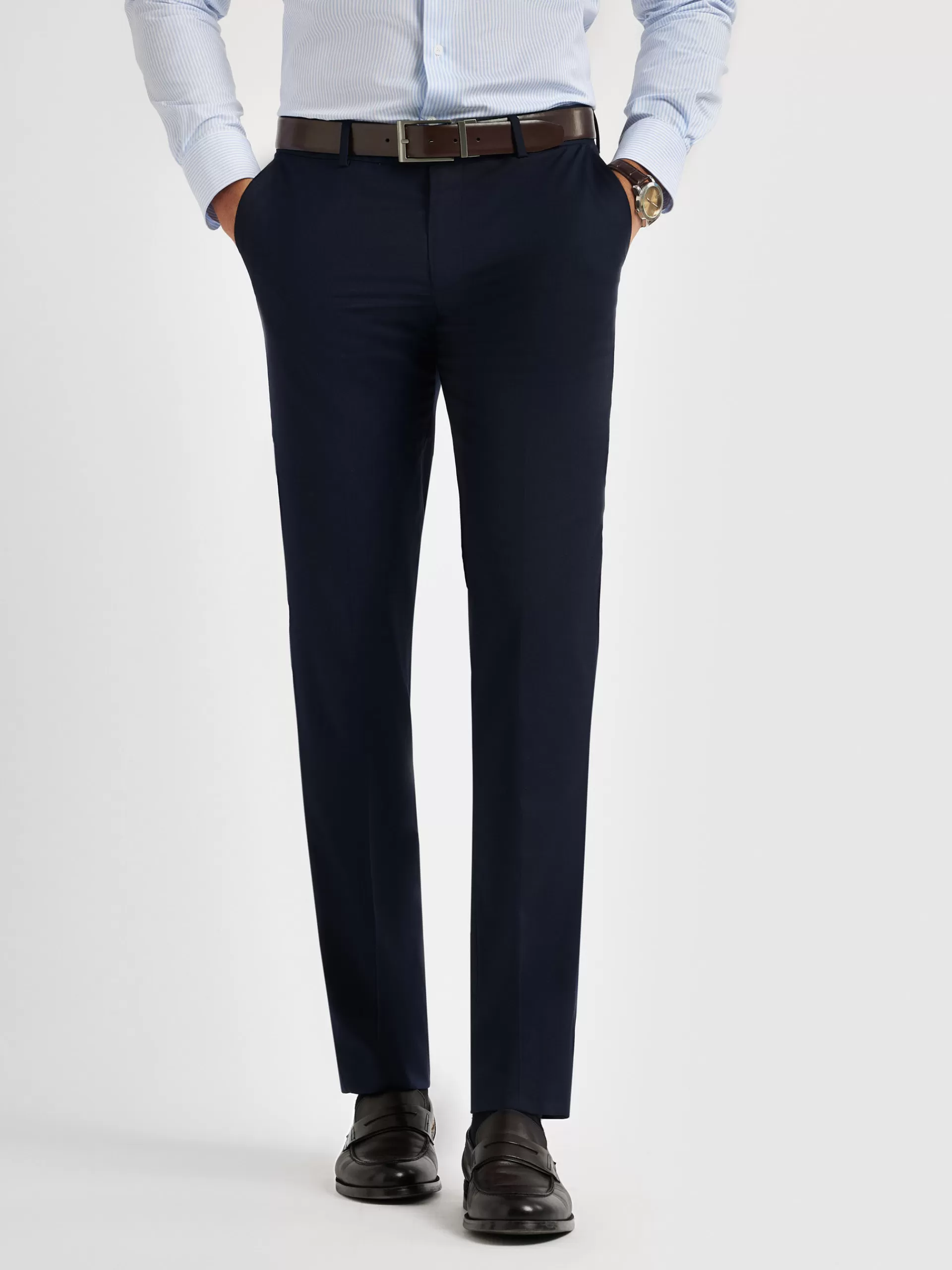 Discount Alvaro Moreno PANTALON TWILL Azul Marino