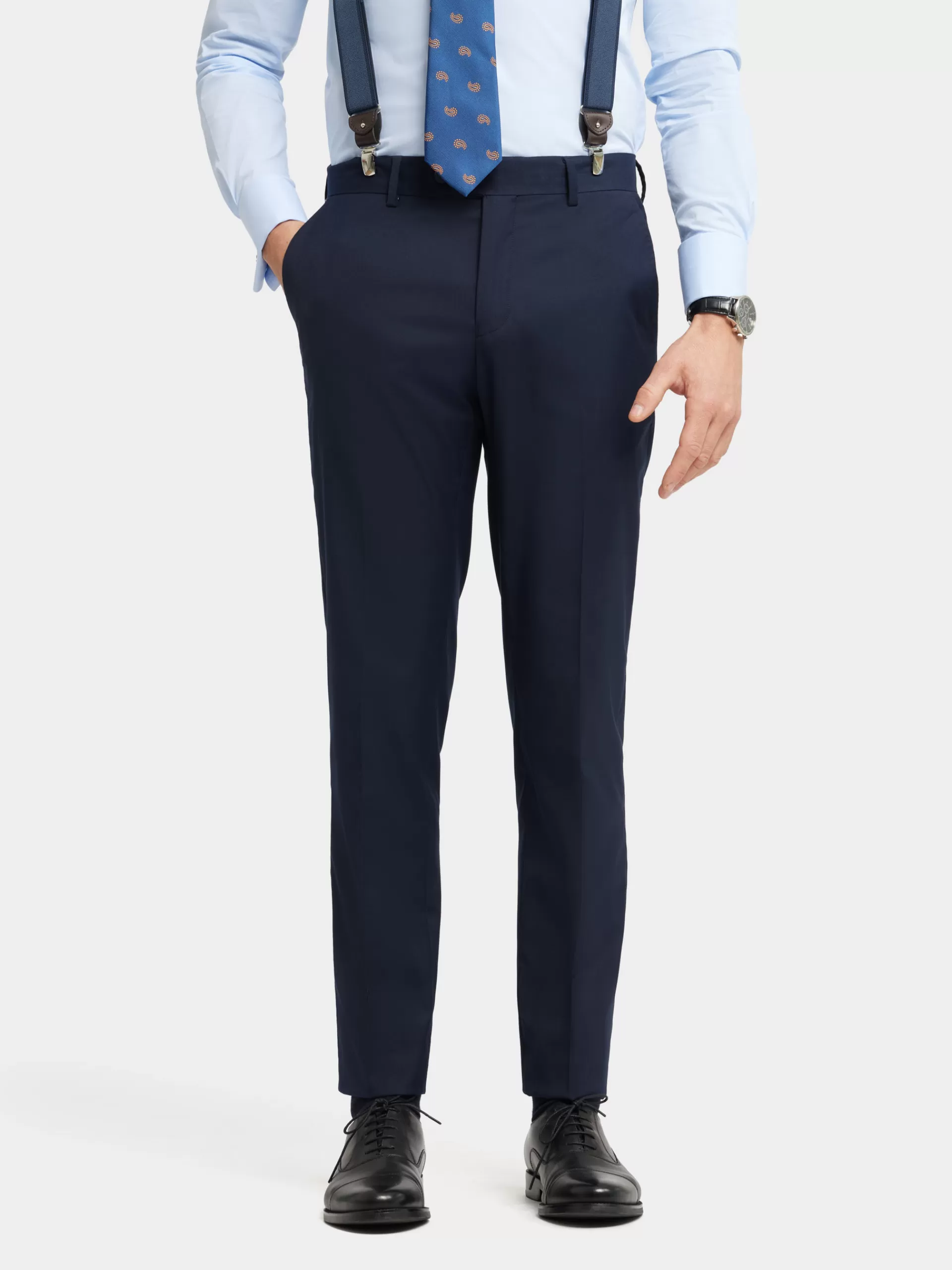 Best Sale Alvaro Moreno PANTALON TWILL CRUZADO Azul Marino