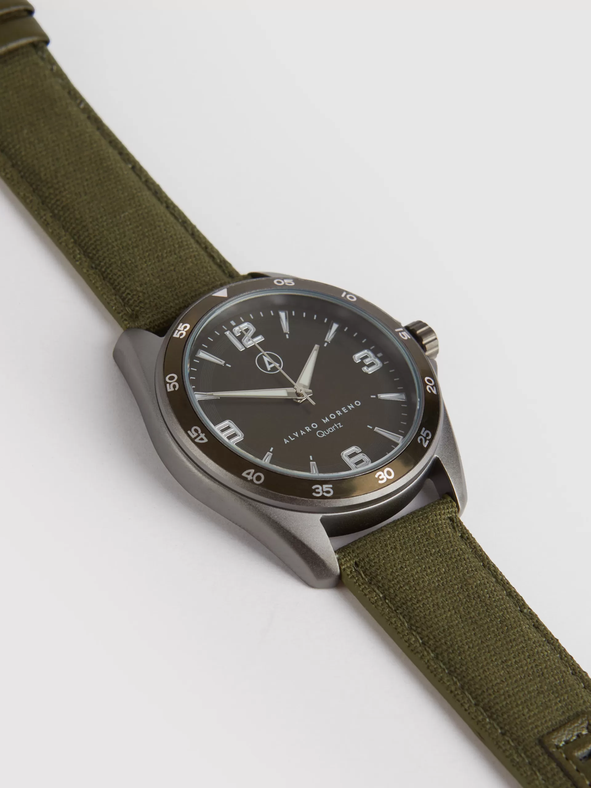 Hot Alvaro Moreno RELOJ CANVAS QUARTZ Verde