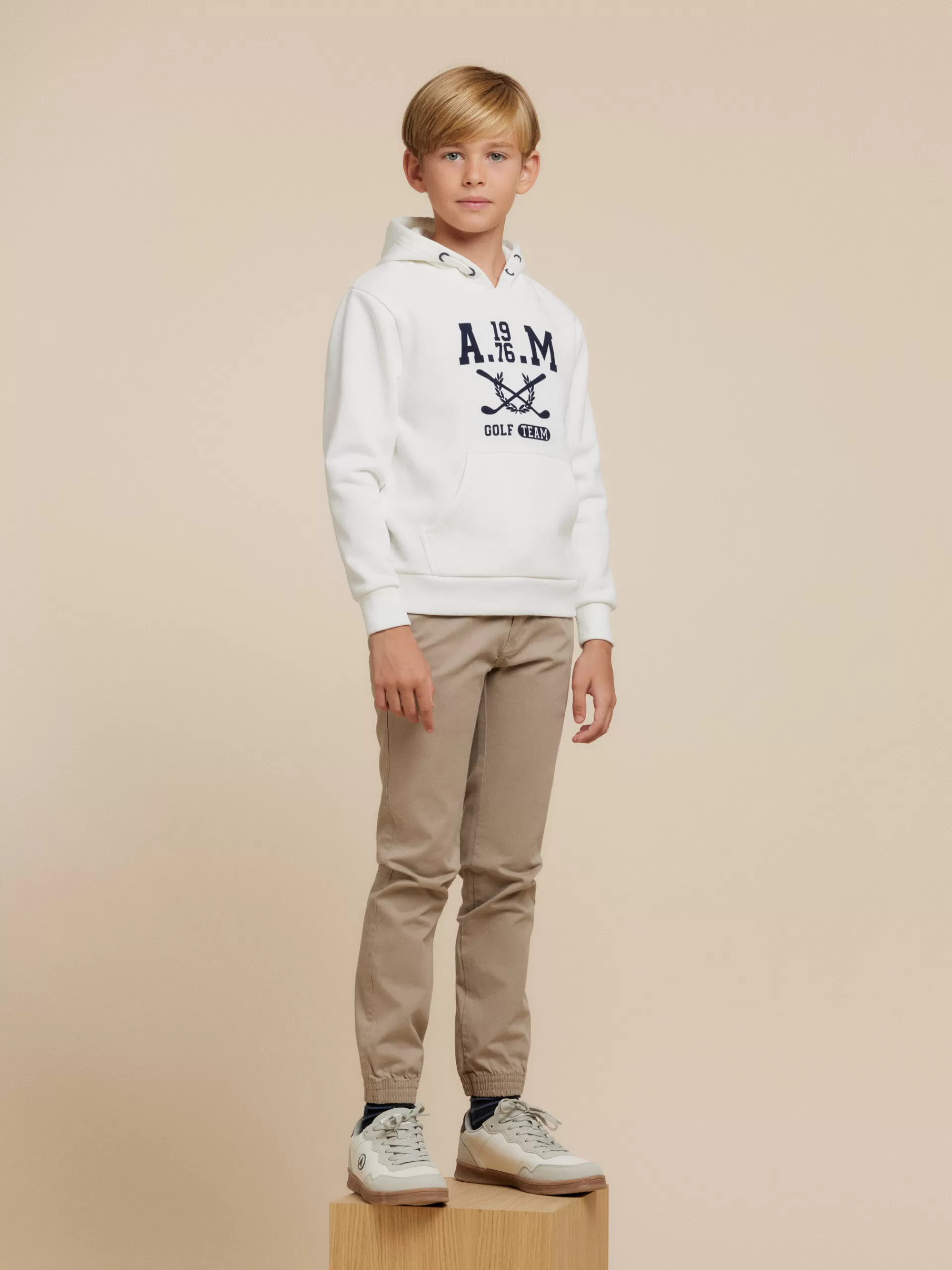 Clearance Alvaro Moreno SUDADERA GOLF KIDS Blanco